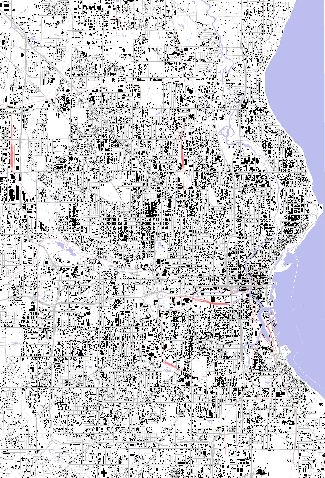Milwaukee Schwarzplan