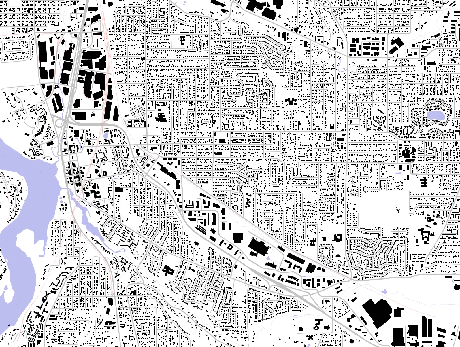 Milwaukie figure ground plan