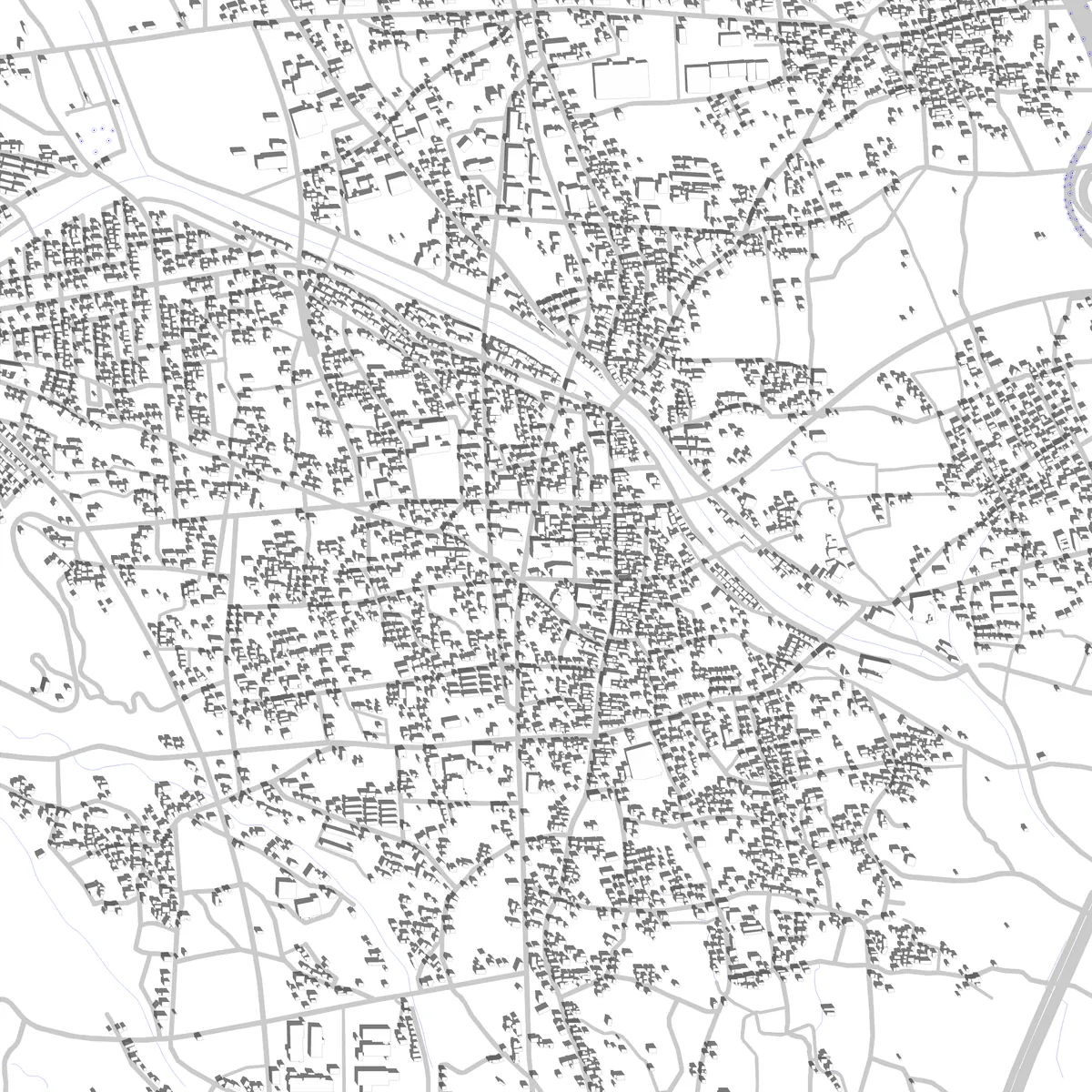 南アルプス市 敷地図 (2.5 km)