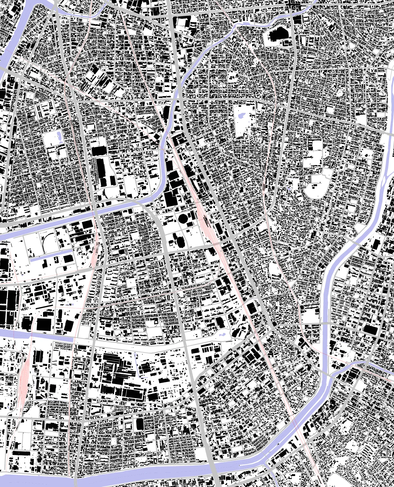 Minami-ku figure ground plan