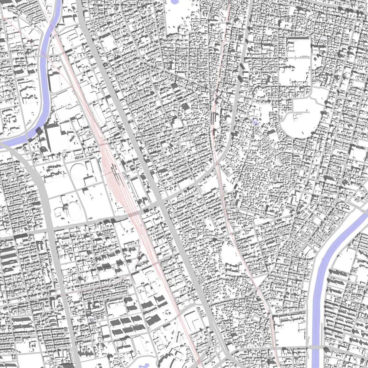 Minami-ku site plan (2.5 km)