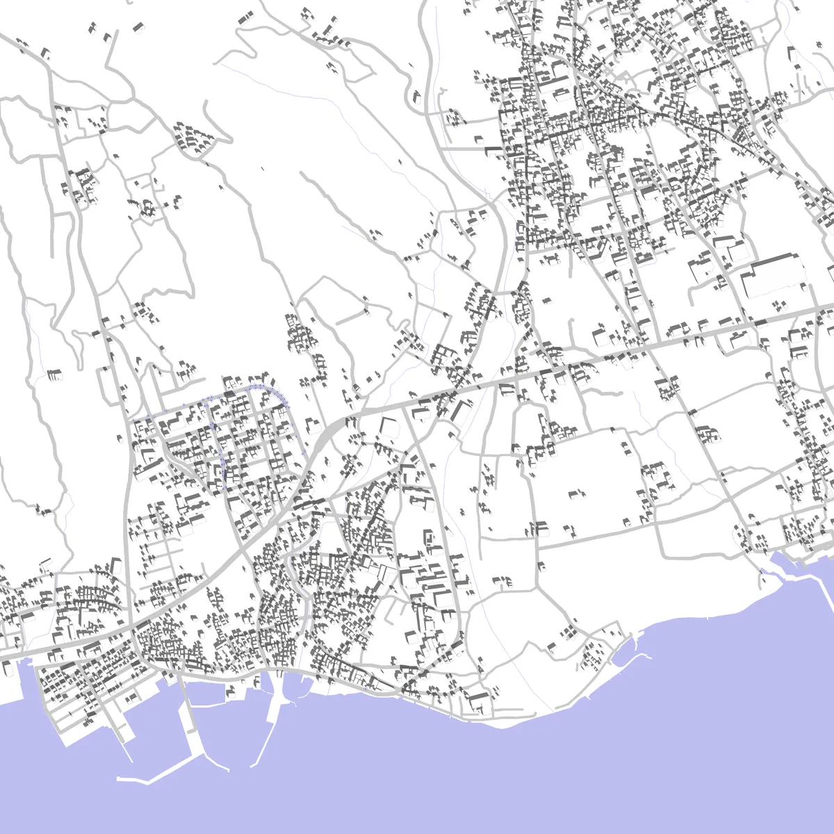 Minamishimabara site plan (2.5 km)