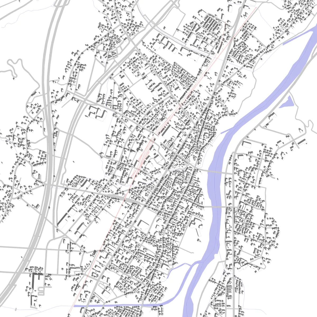 Minamiuonuma Lageplan (2,5 km)