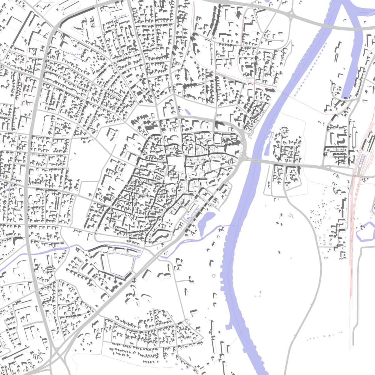 Minden Lageplan (2,5 km)