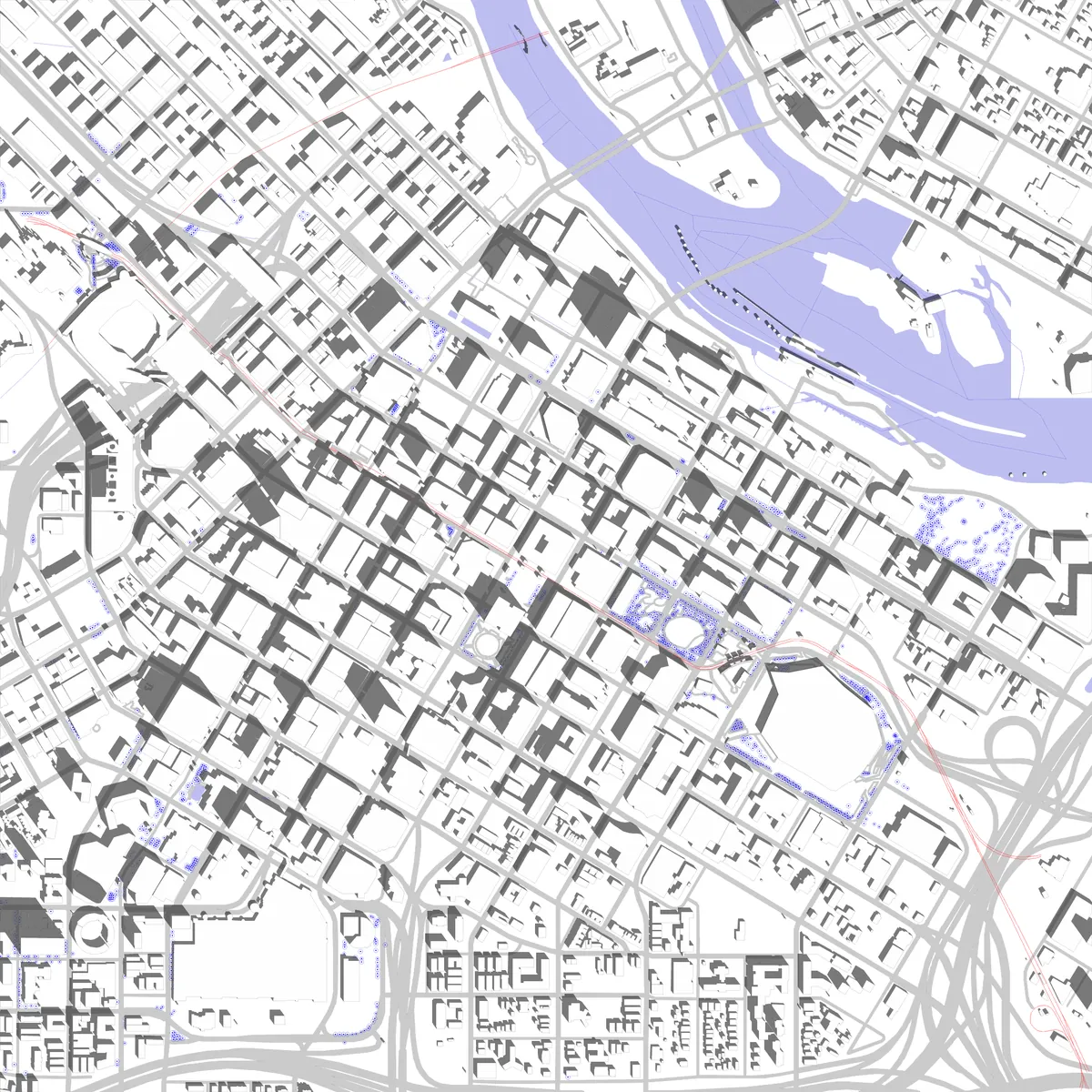 Minneapolis site plan (2.5 km)