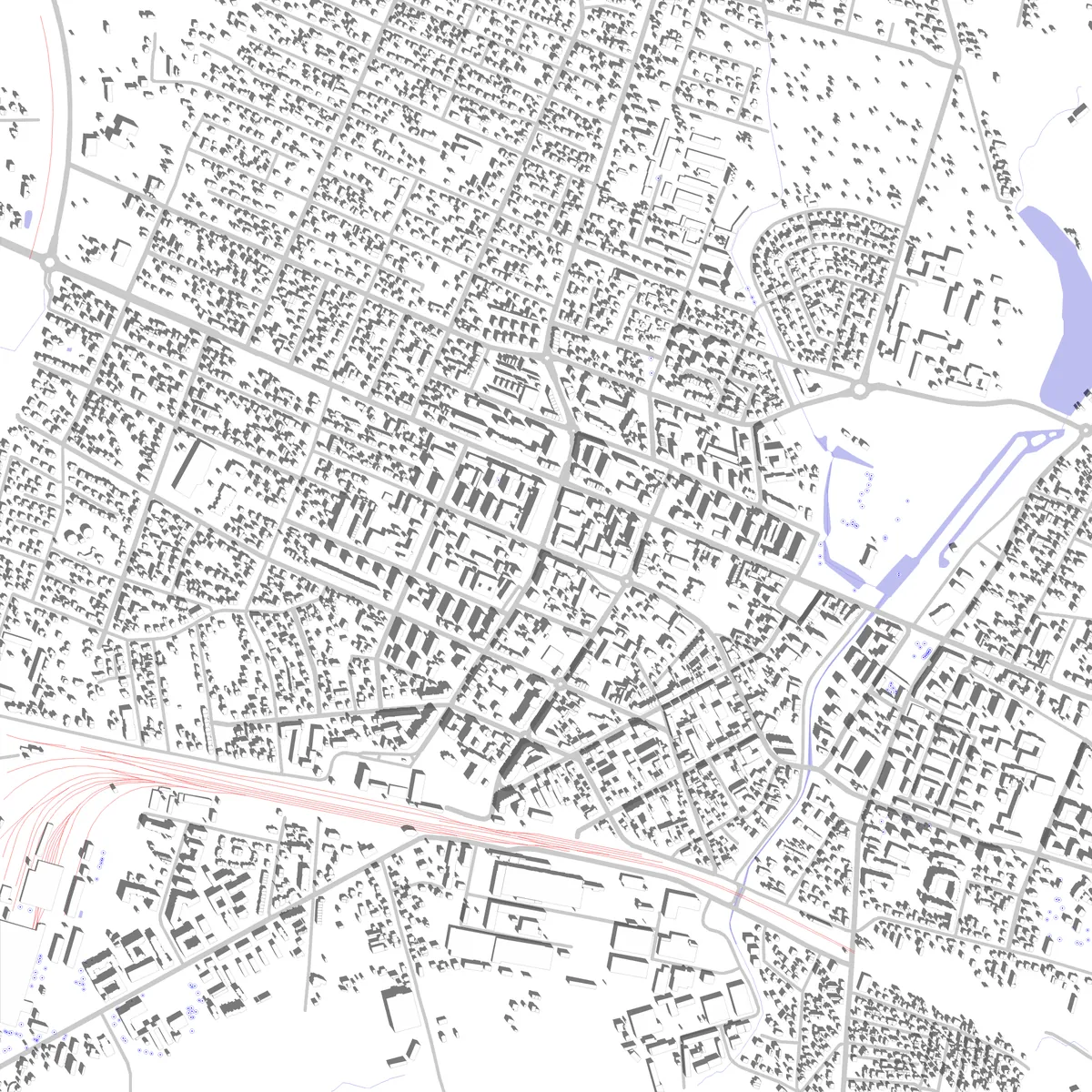Mińsk Mazowiecki Lageplan (2,5 km)