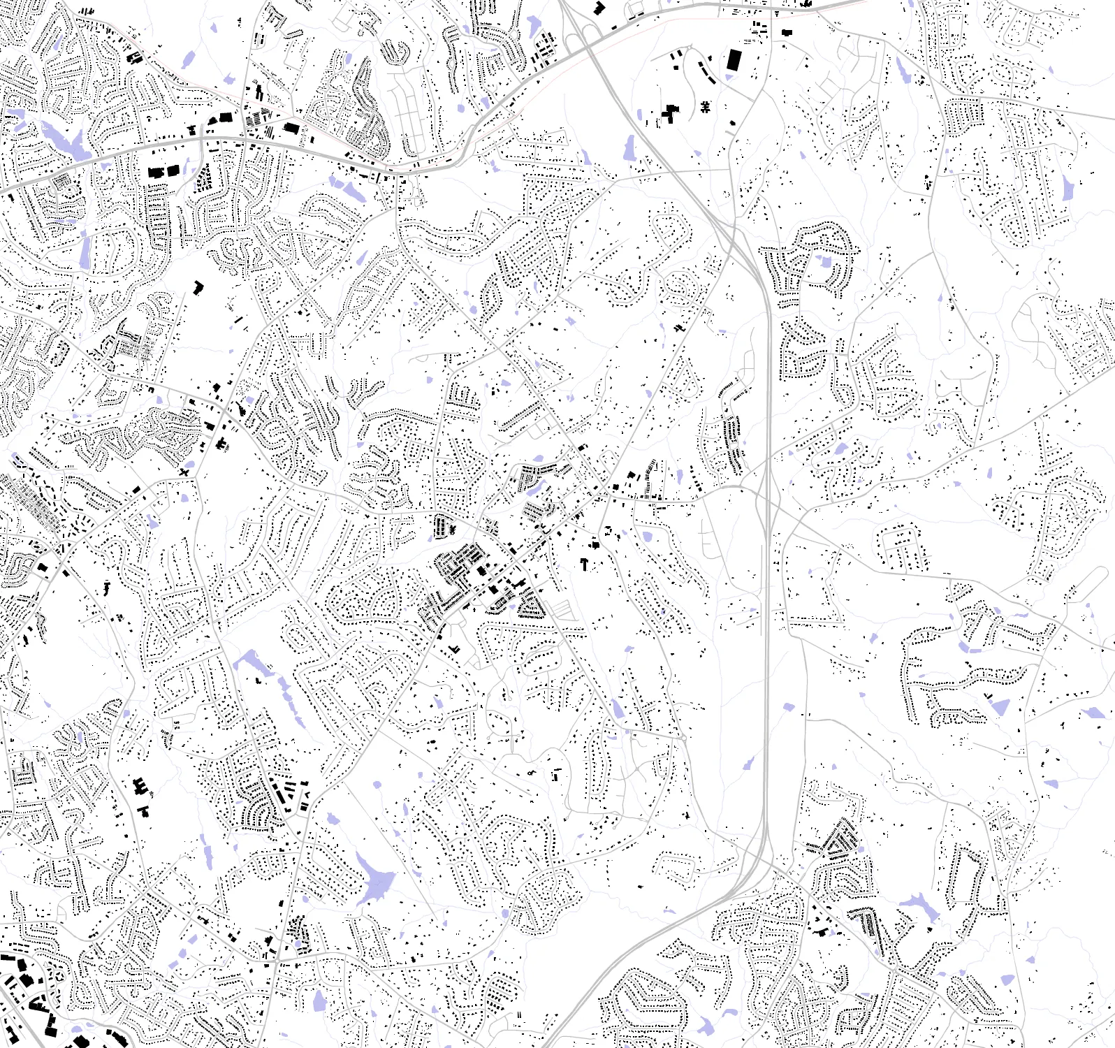 Mint Hill figure ground plan