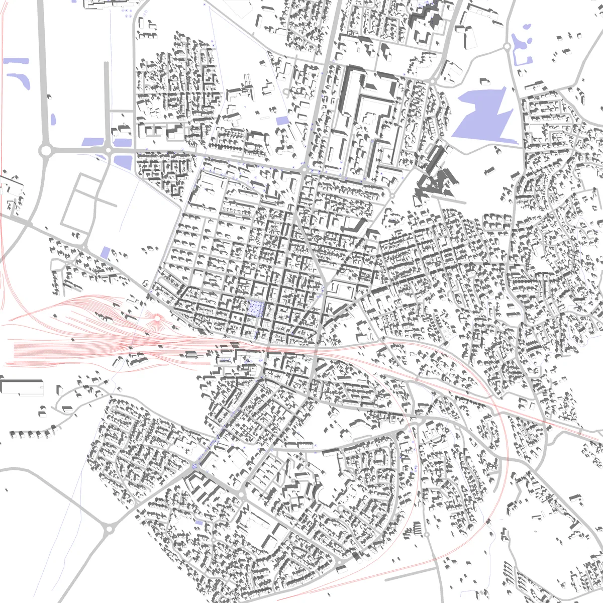 Miramas plan de situation (2,5 km)
