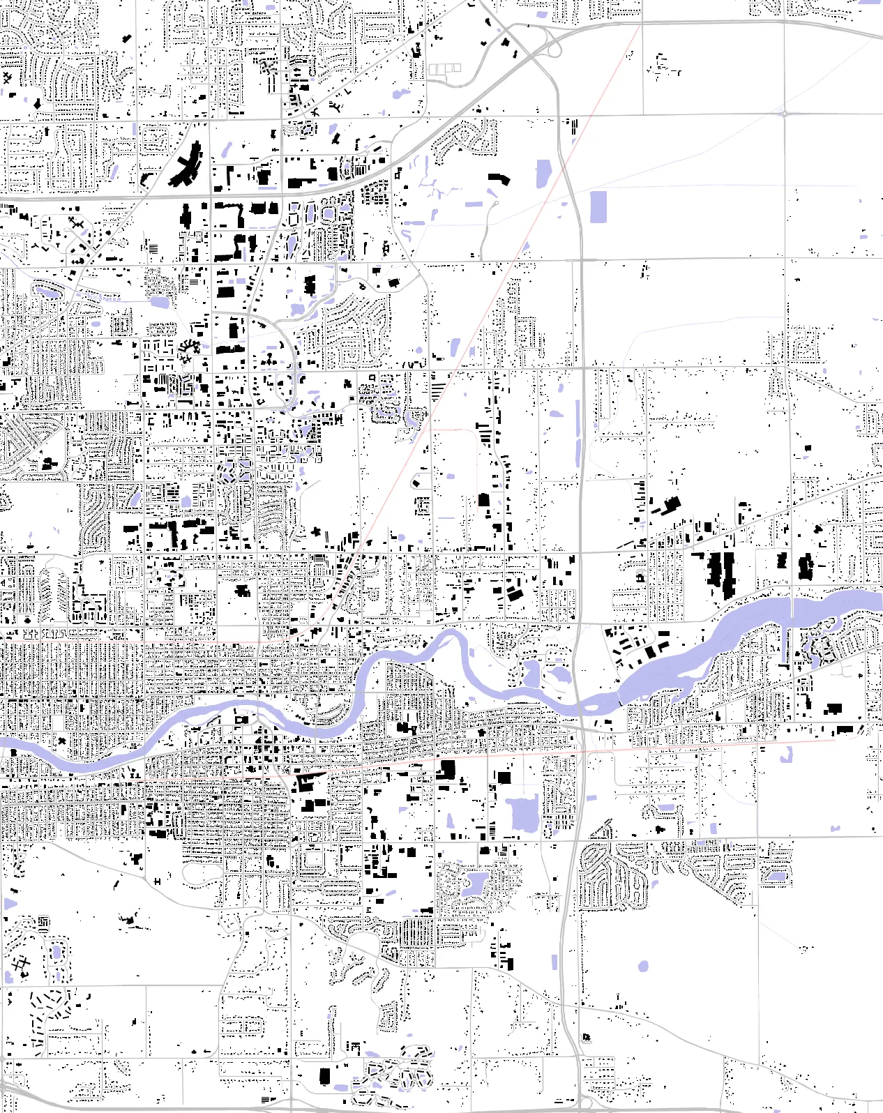 Mishawaka figure ground plan