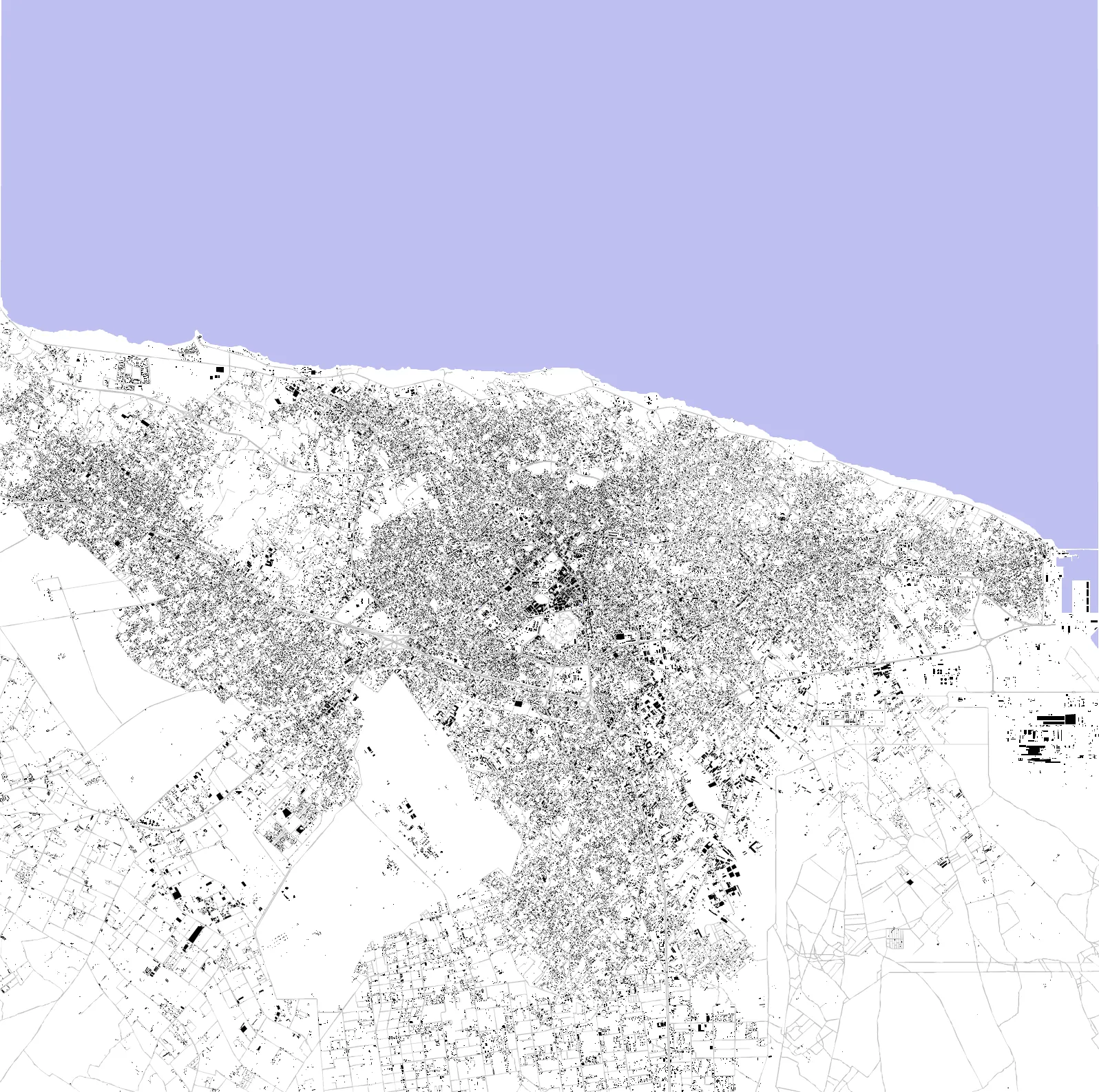 Misrata figure ground plan