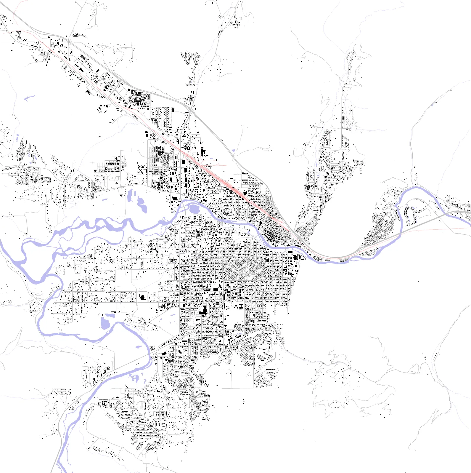 Missoula figure ground plan