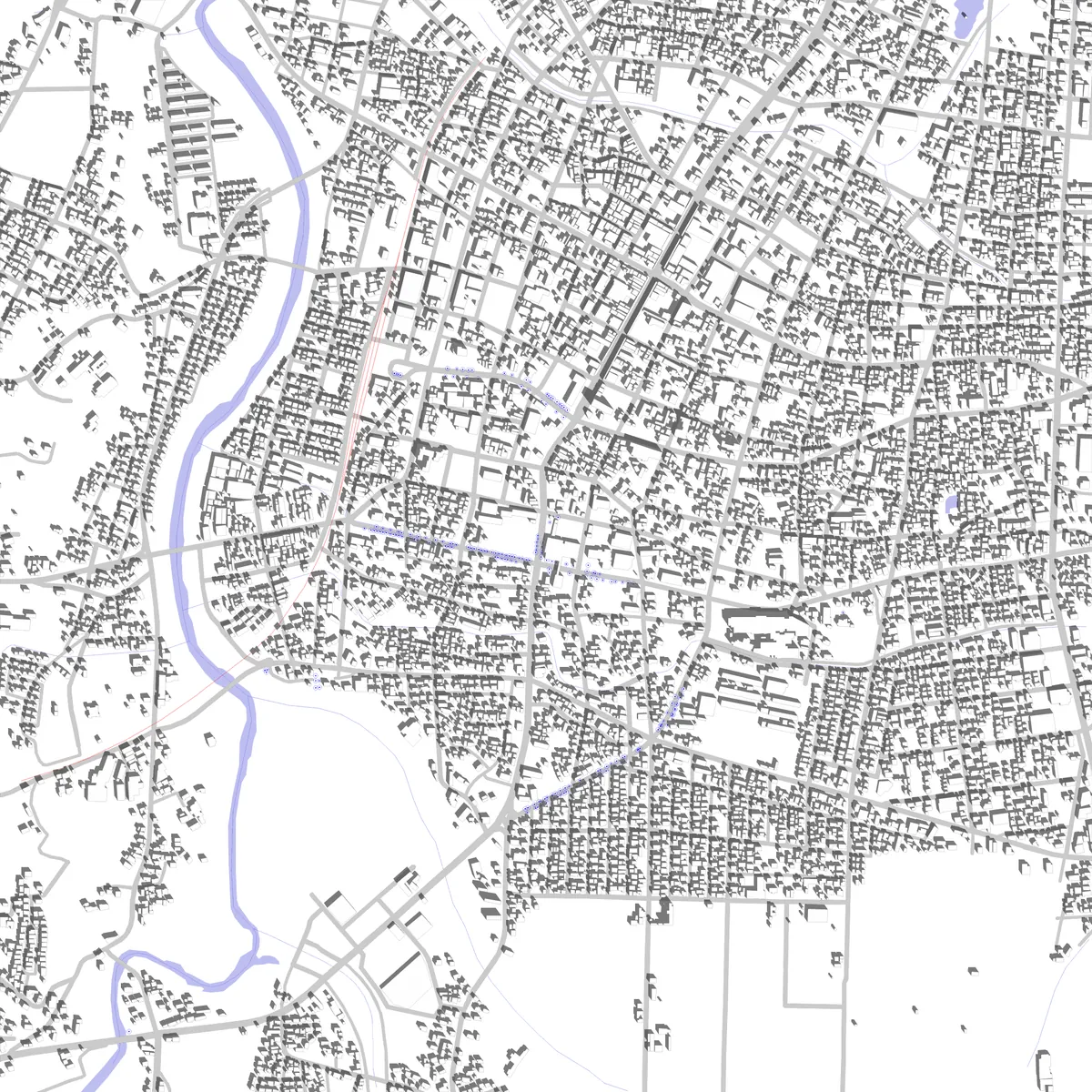 都城 敷地図 (2.5 km)