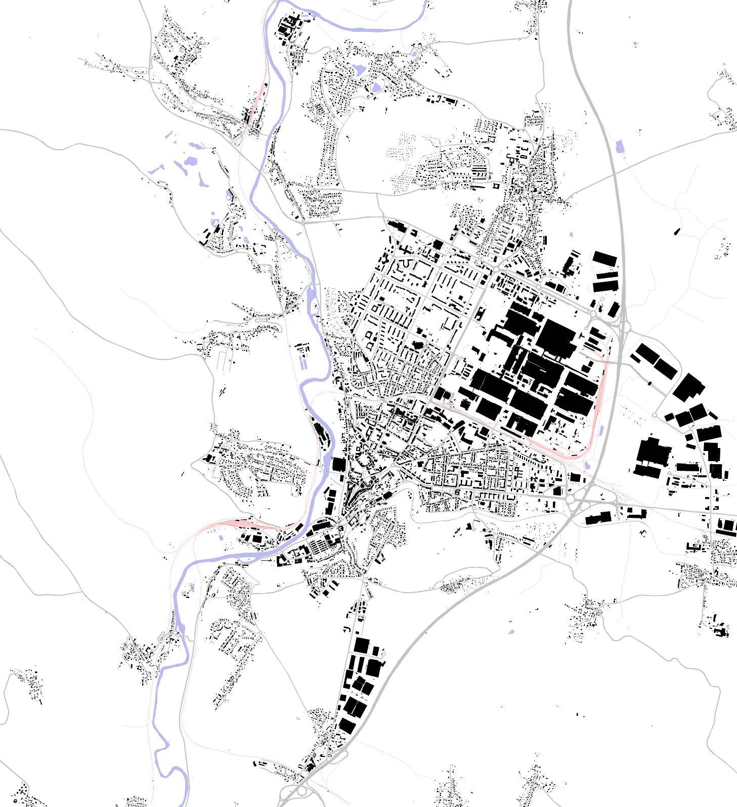 Mladá Boleslav Schwarzplan