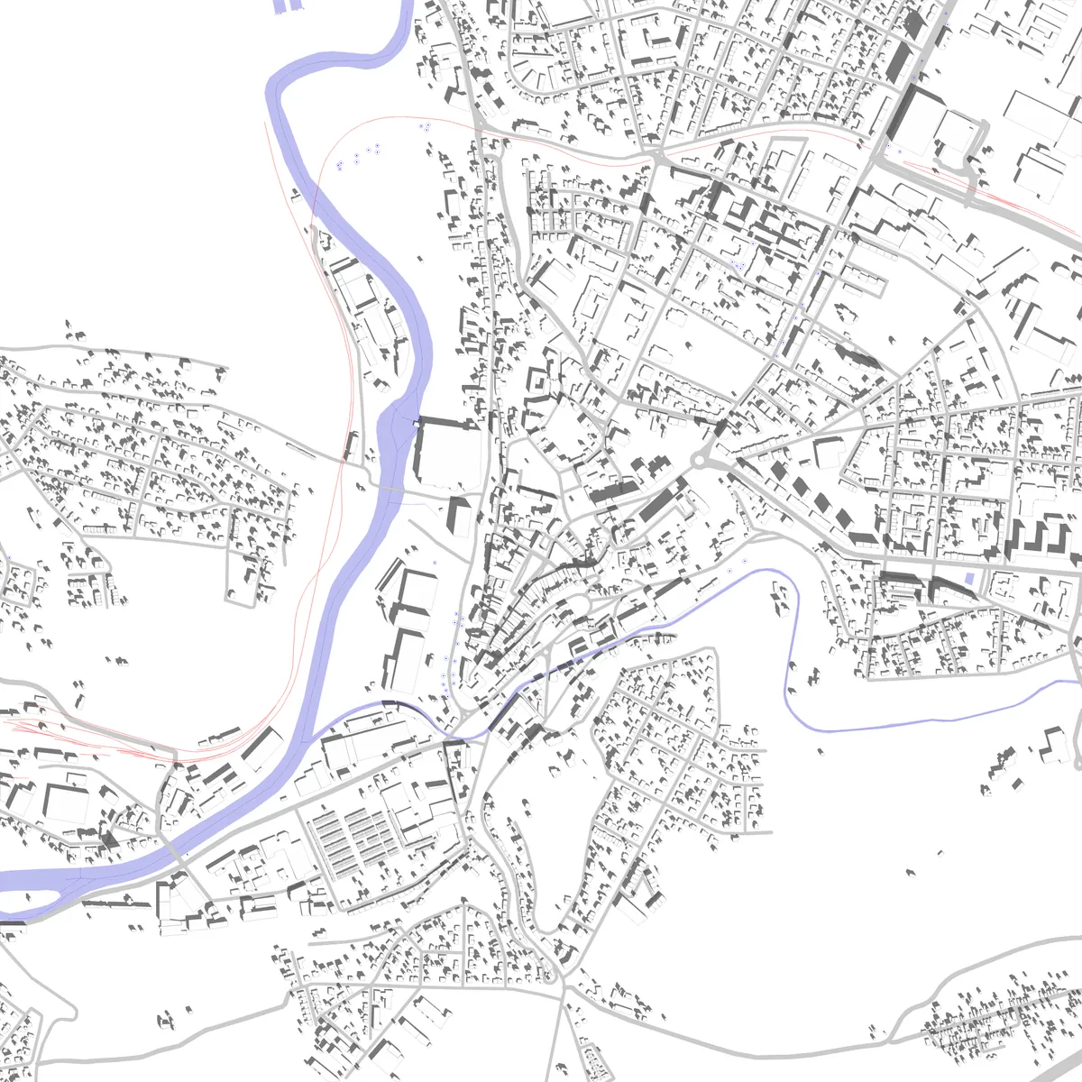 Mladá Boleslav Lageplan (2,5 km)