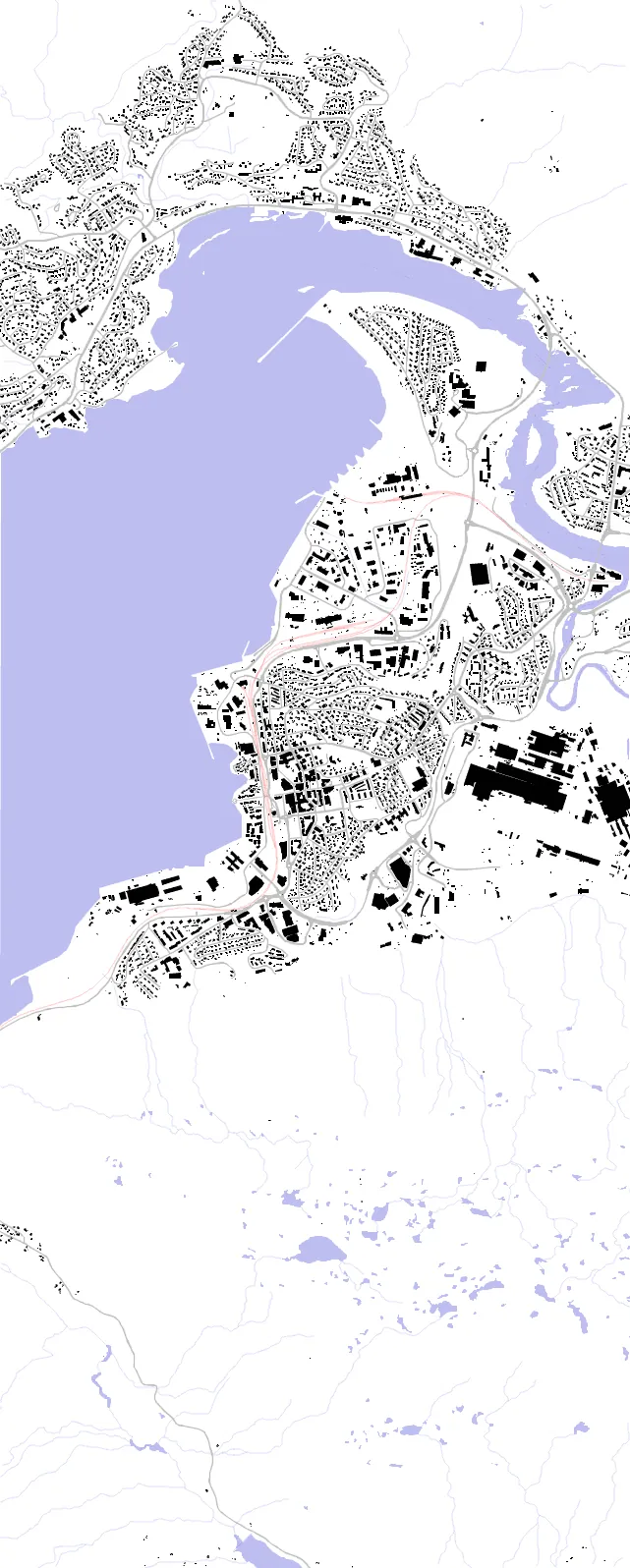 Mo i Rana figure ground plan