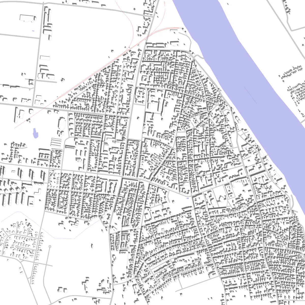 Mohács site plan (2,5 km)