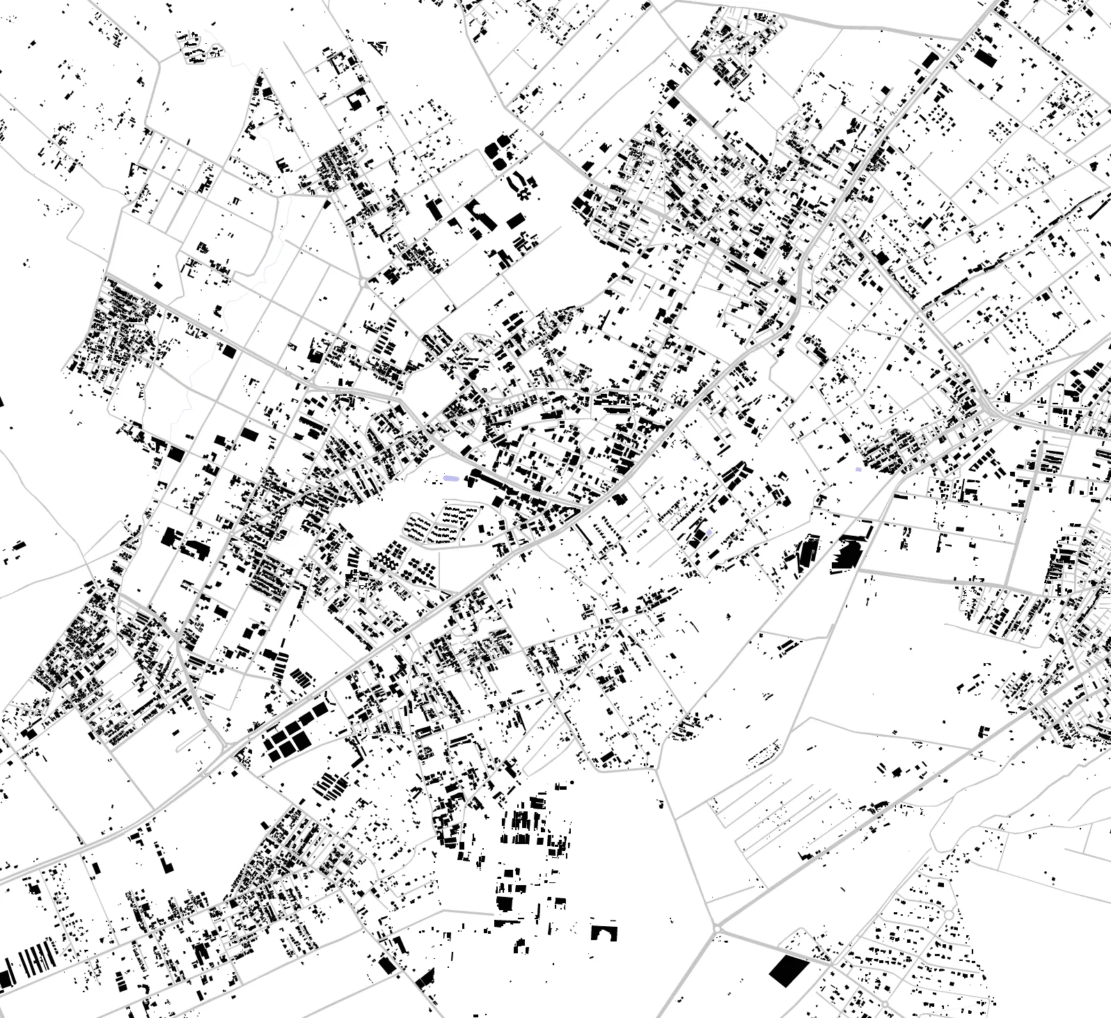 Mohammadshahr figure ground plan