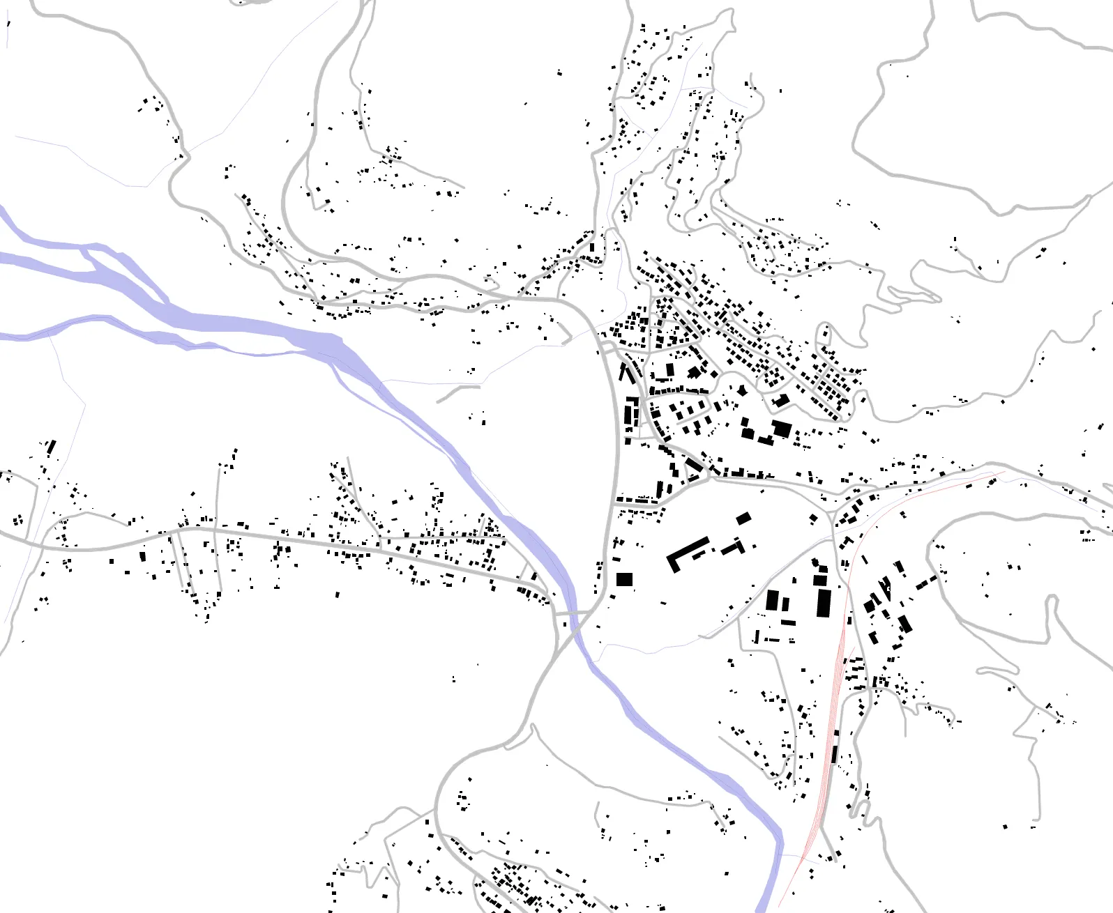 Mojkovac figure ground plan