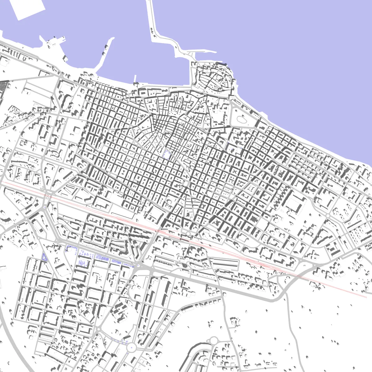 Molfetta planimetria di sito (2.5 km)