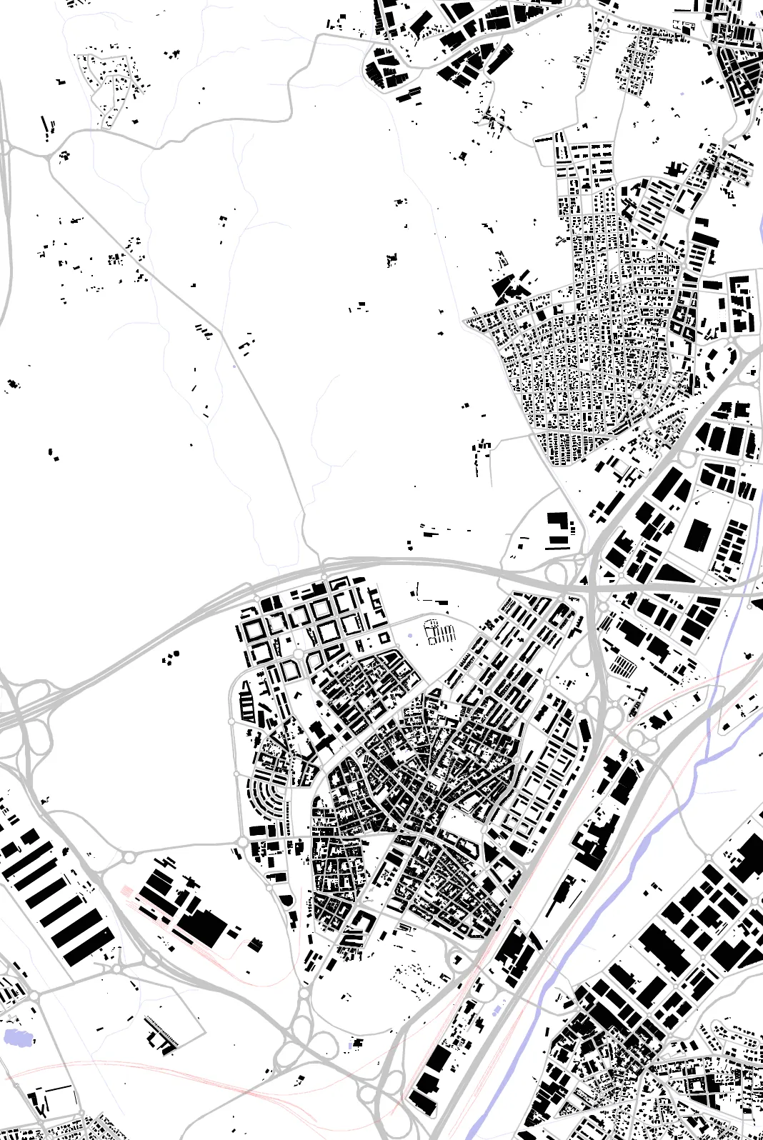 Mollet del Vallès figure ground plan