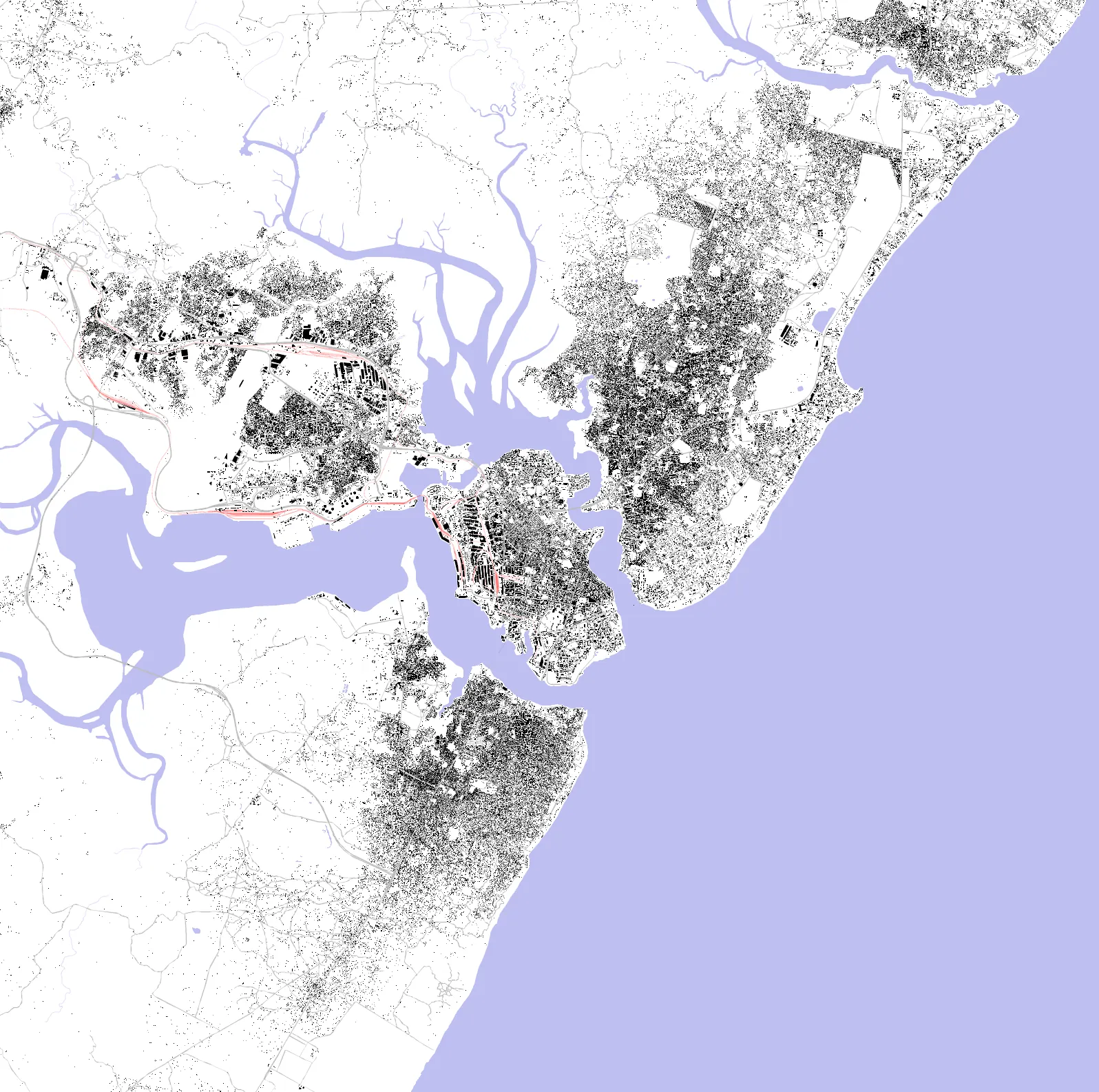 Mombasa figure ground plan
