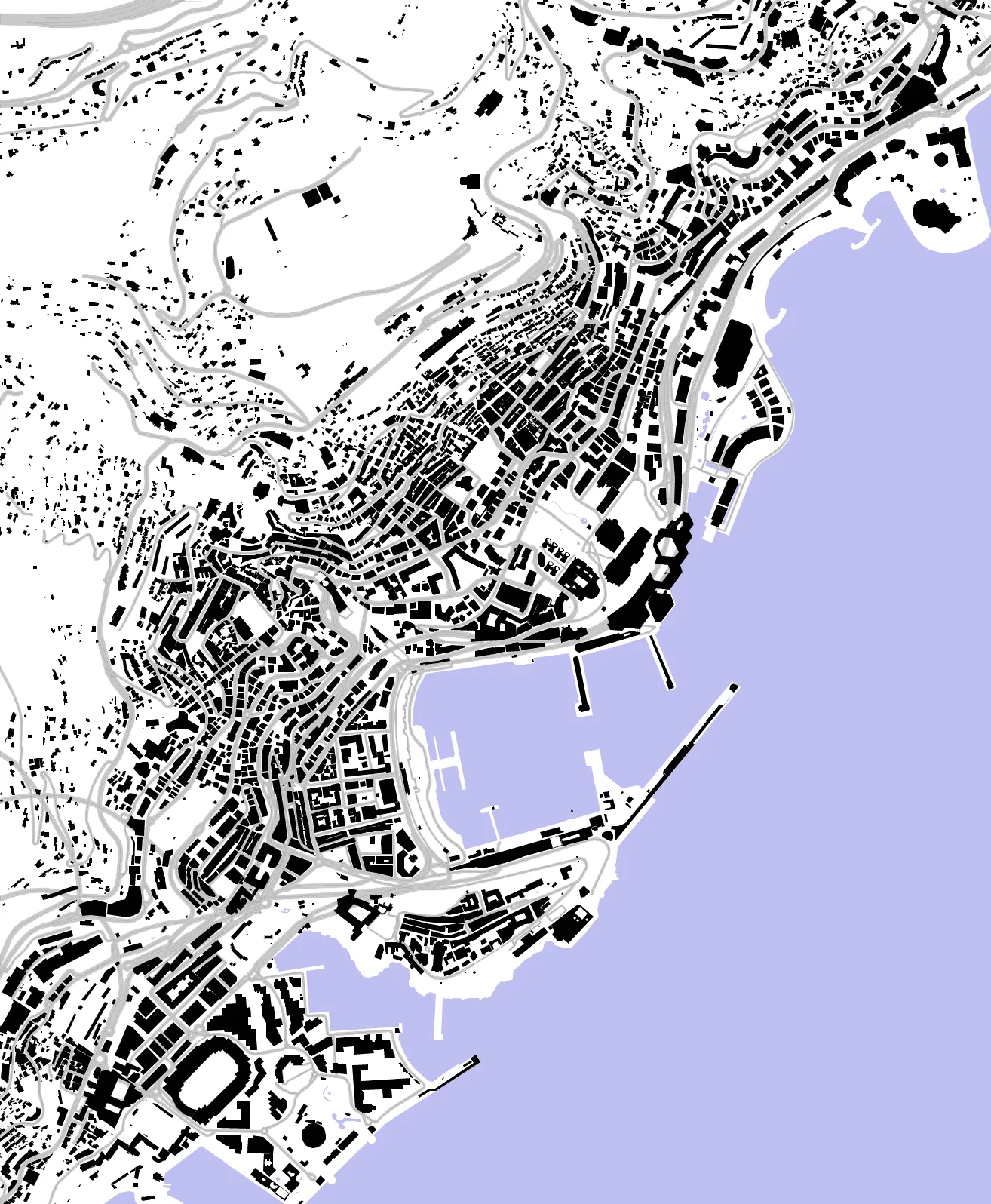 Monaco figure ground plan