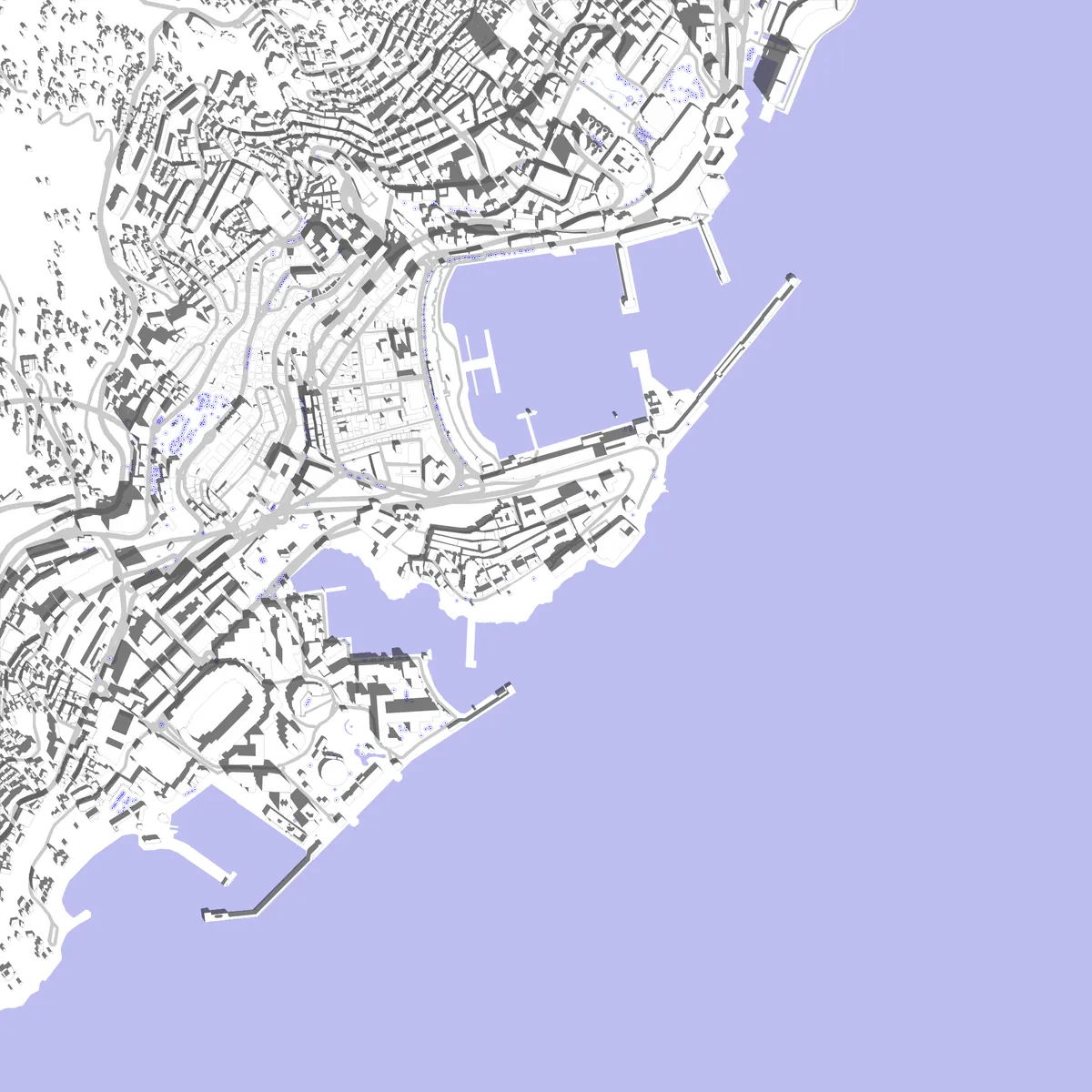 Monaco site plan (2.5 km)