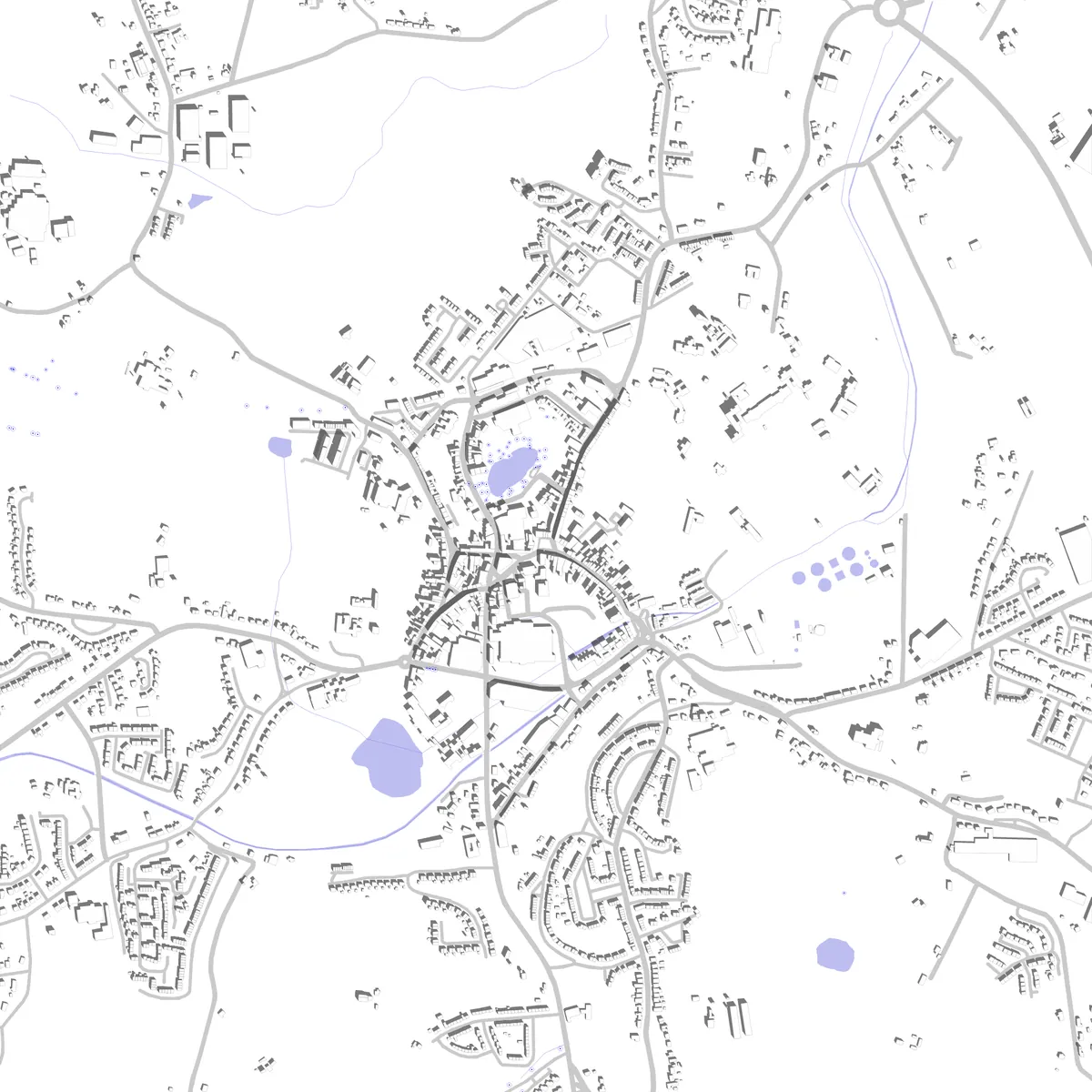 Monaghan Lageplan (2,5 km)
