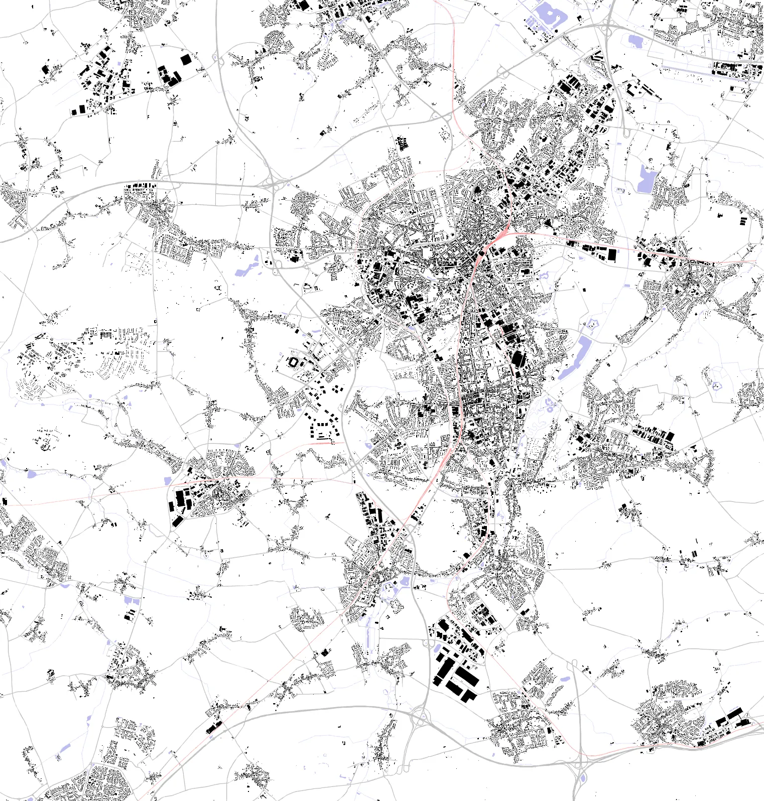 Mönchengladbach Schwarzplan