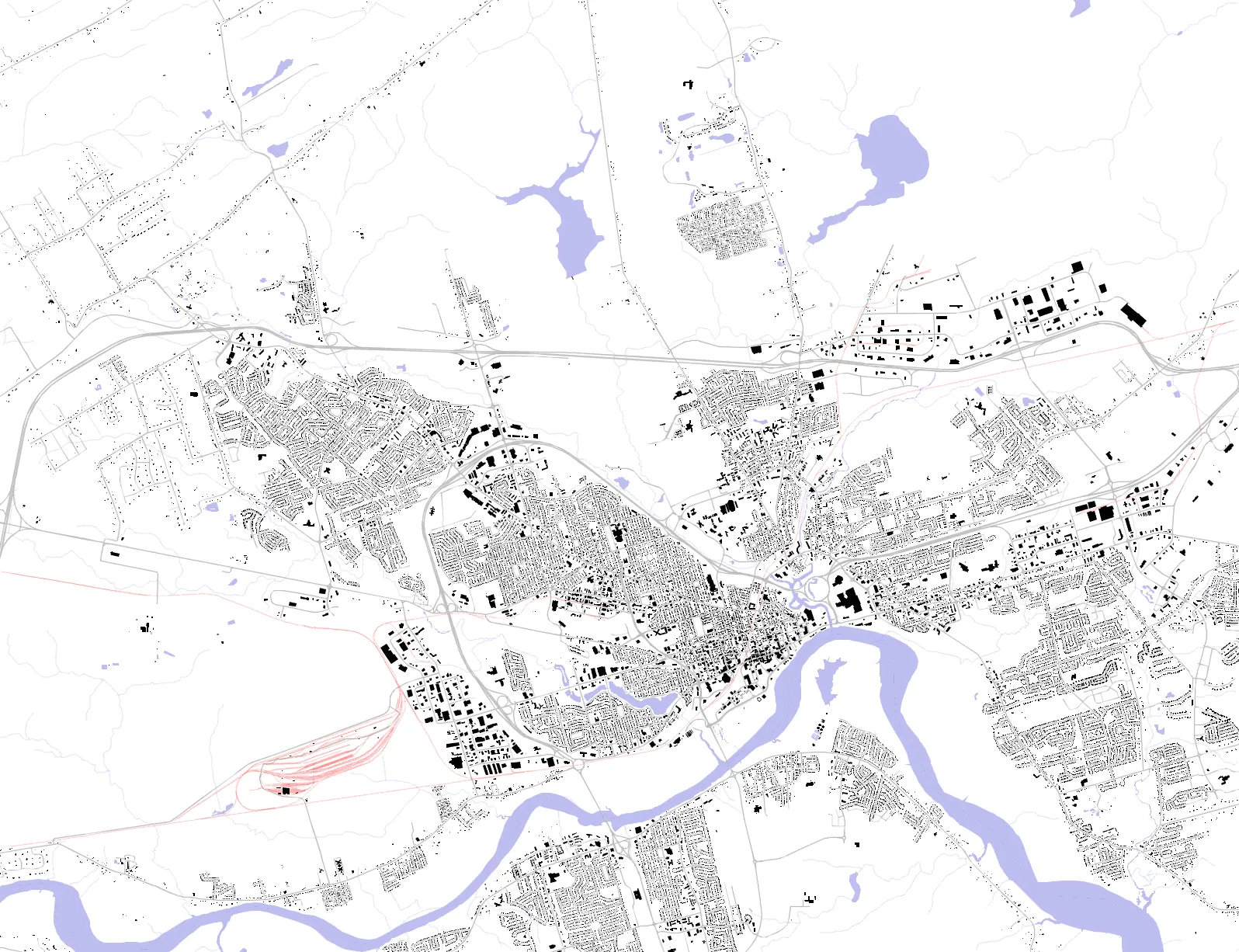 Moncton figure ground plan