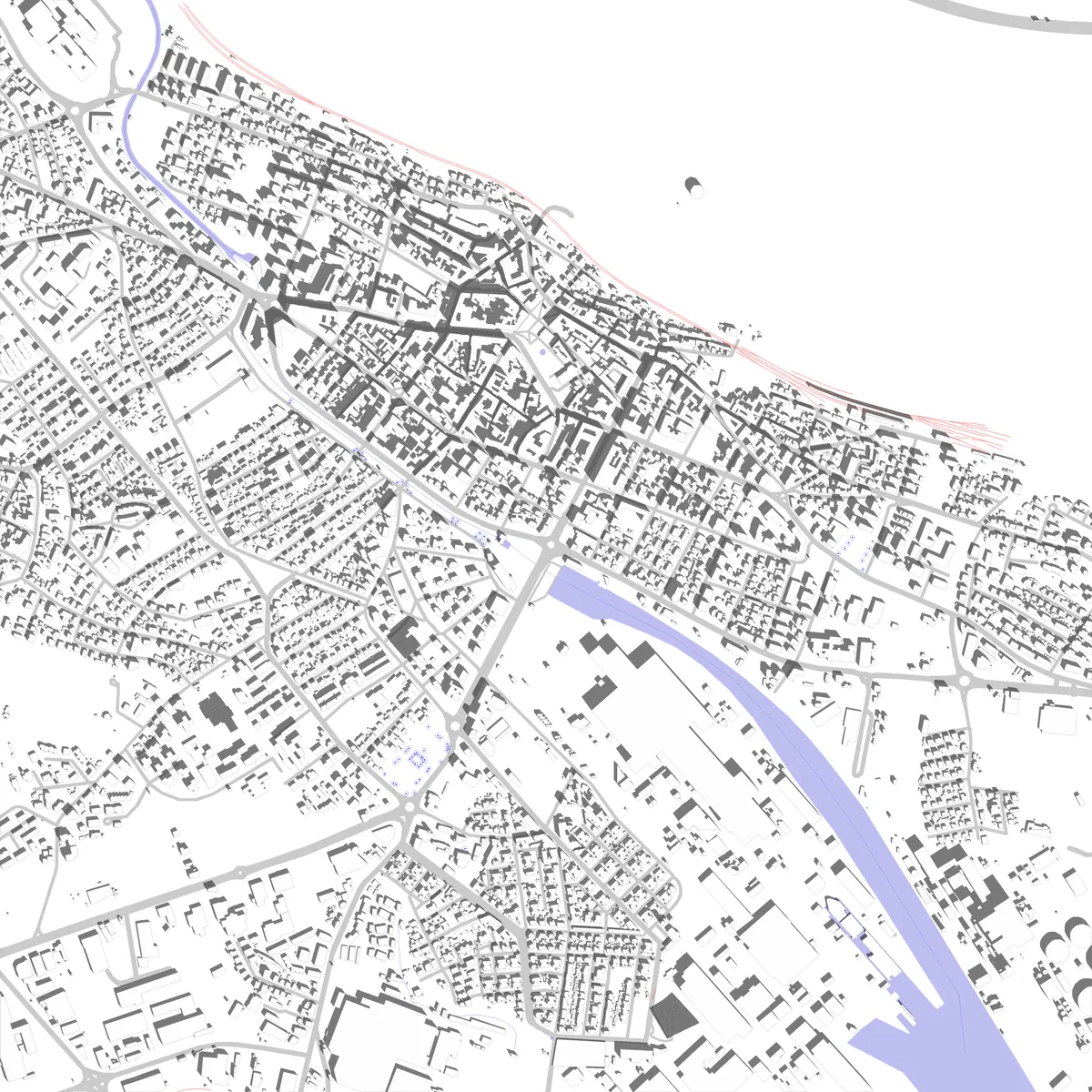 Monfalcone planimetria di sito (2,5 km)