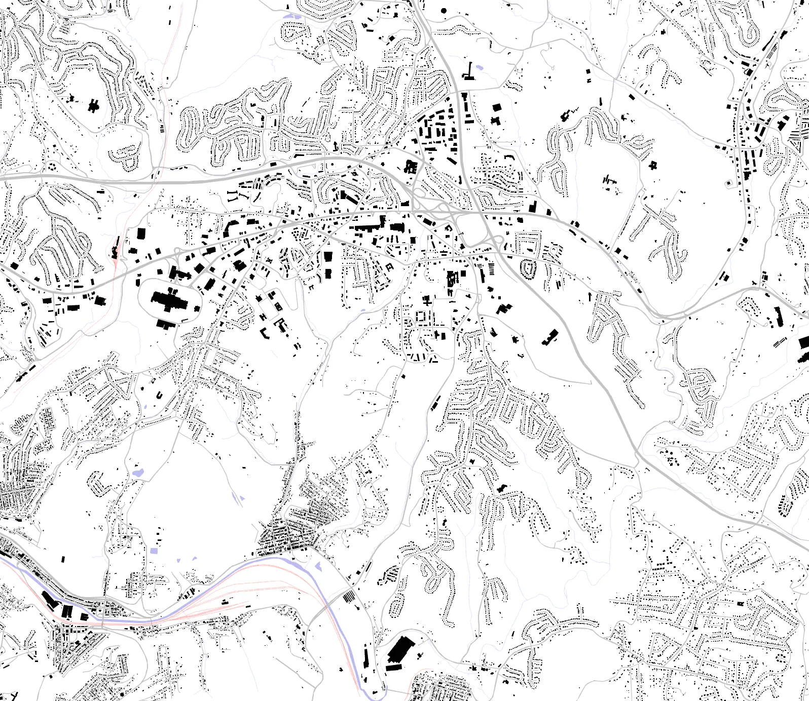 Monroeville Schwarzplan