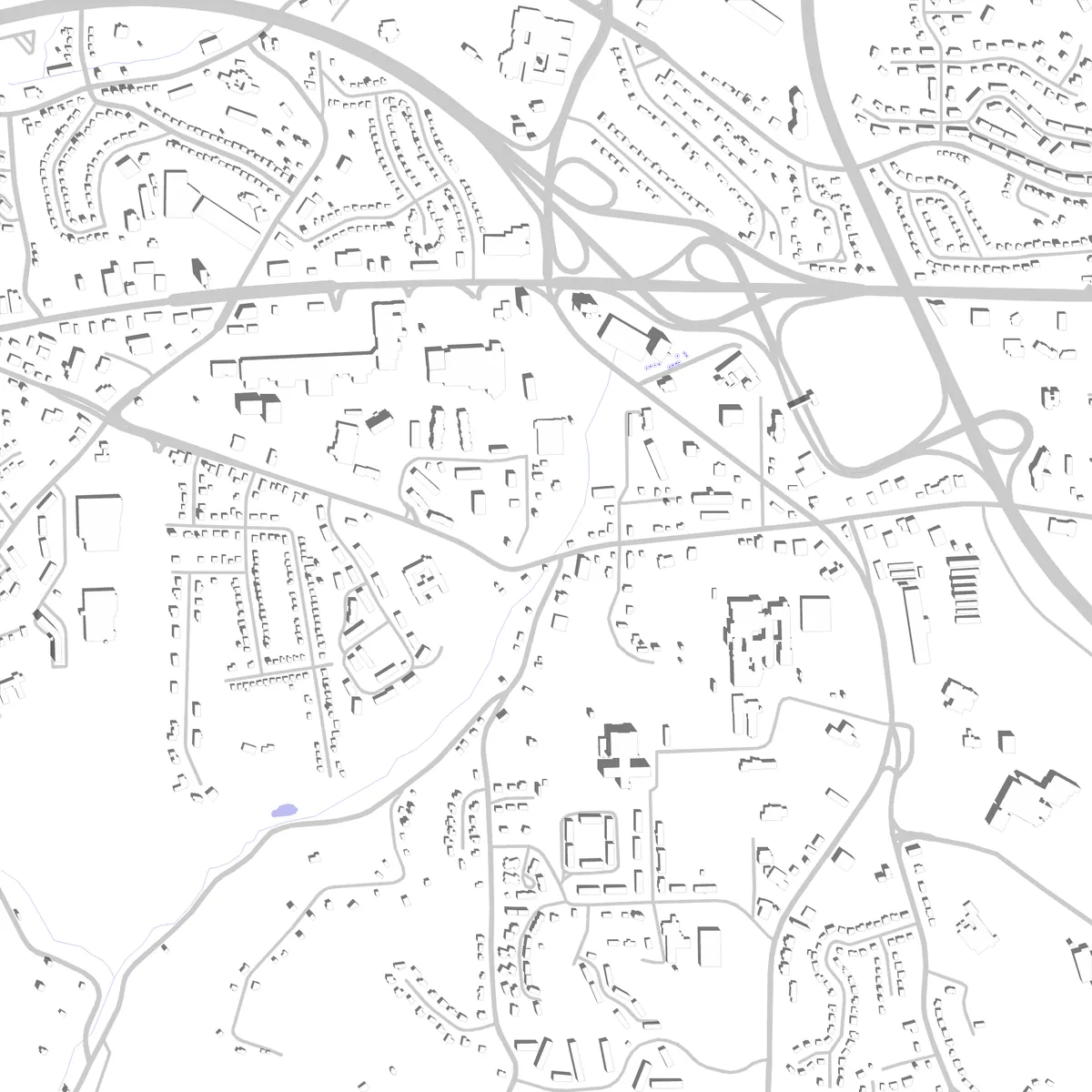 Monroeville Lageplan (2,5 km)