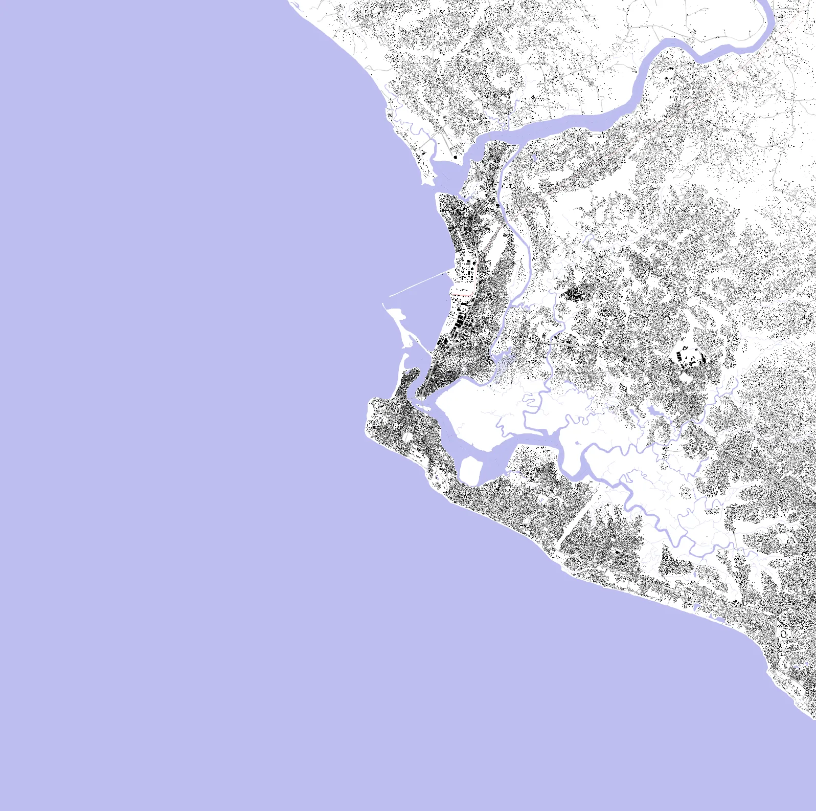 Monrovia figure ground plan