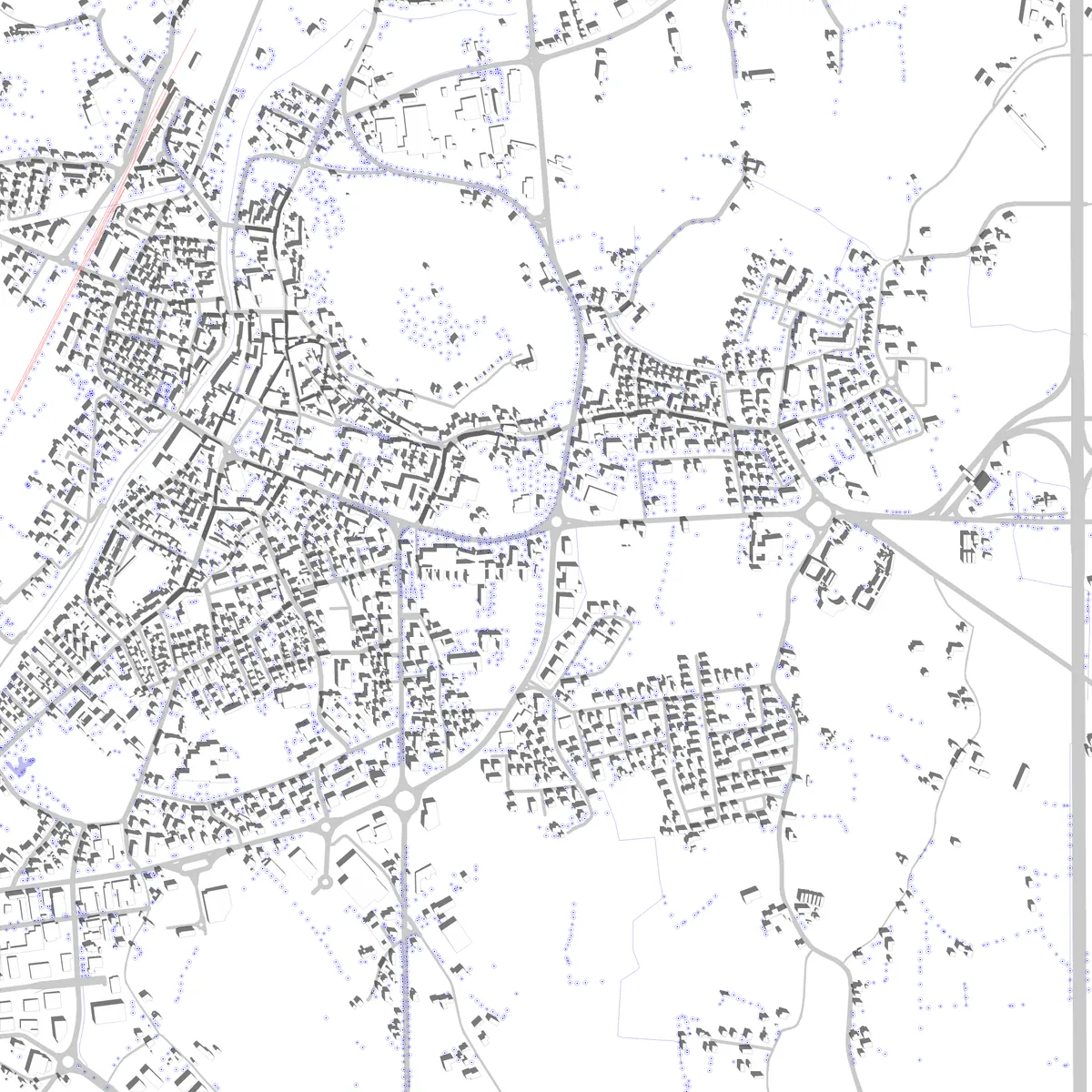 Monselice planimetria di sito (2,5 km)