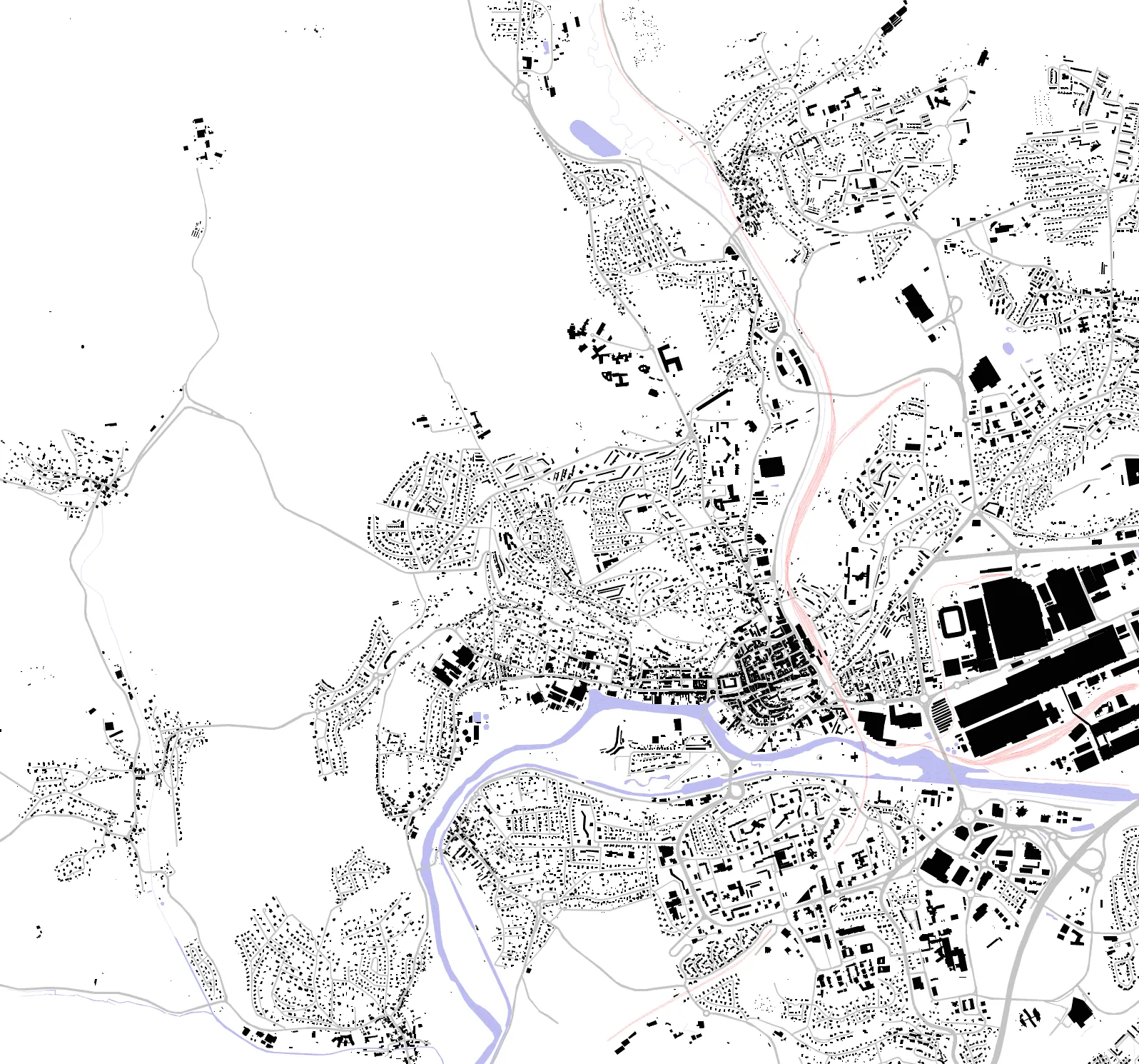 Montbéliard figure ground plan