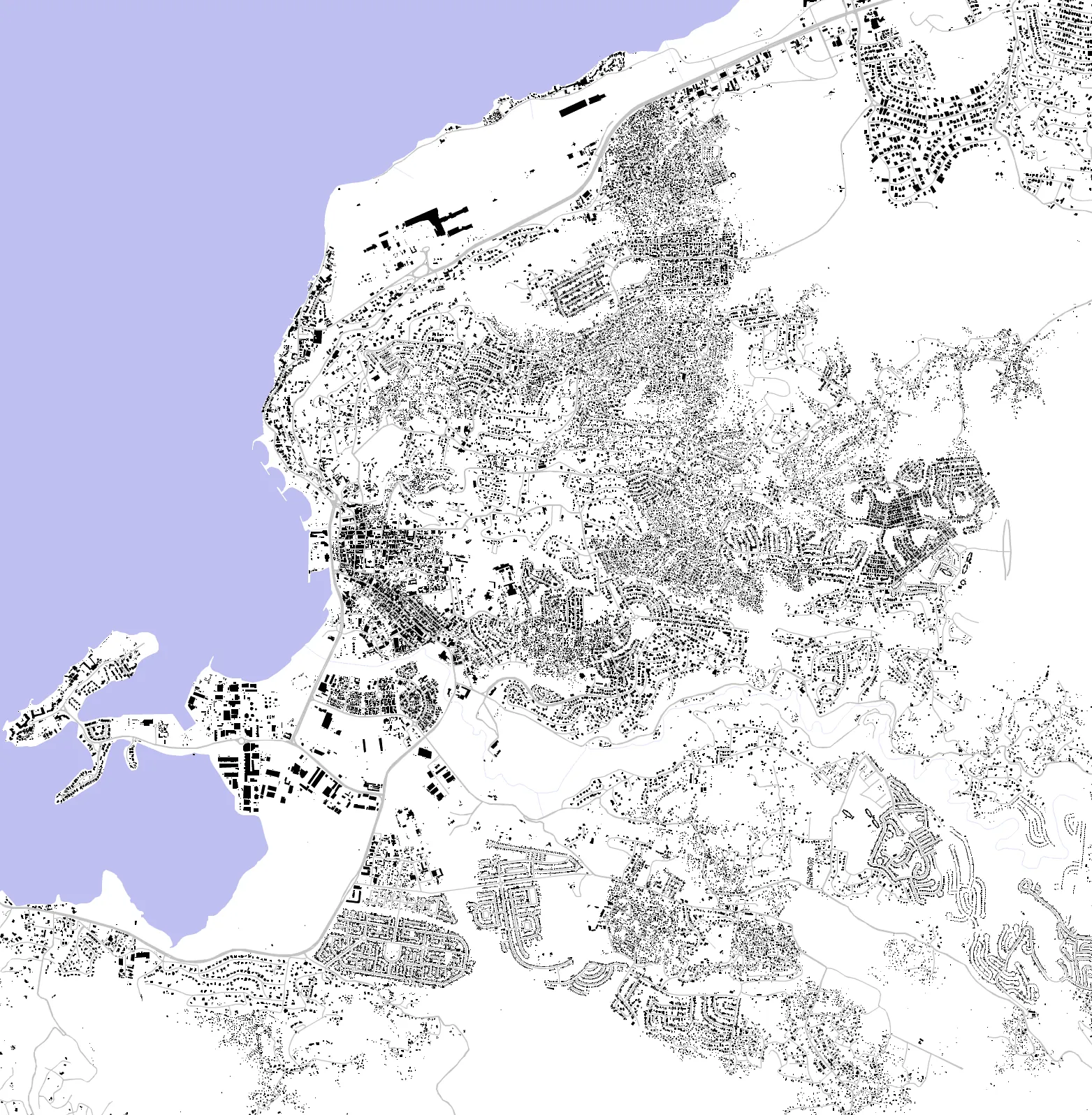 Montego Bay figure ground plan