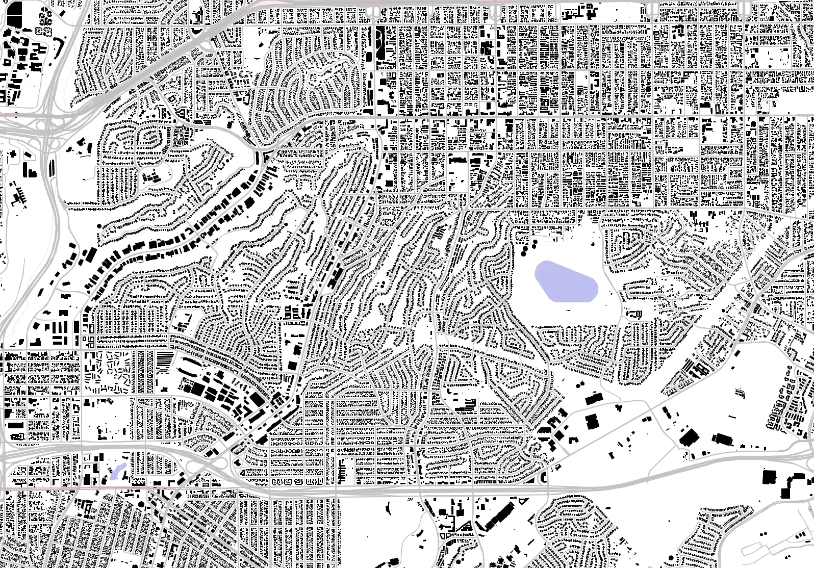 Monterey Park figure ground plan