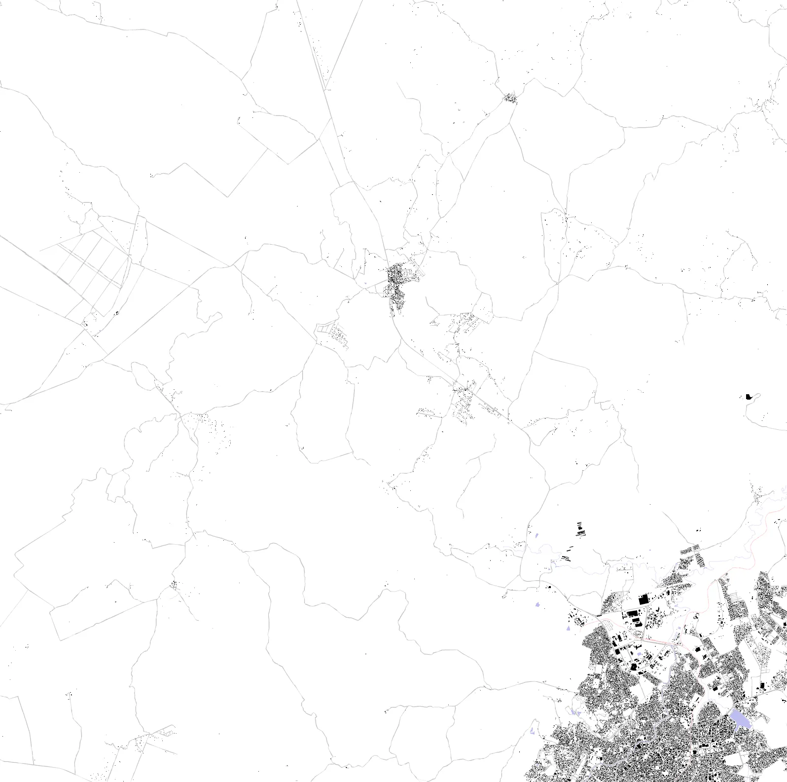 Montes Claros planta de cheios e vazios