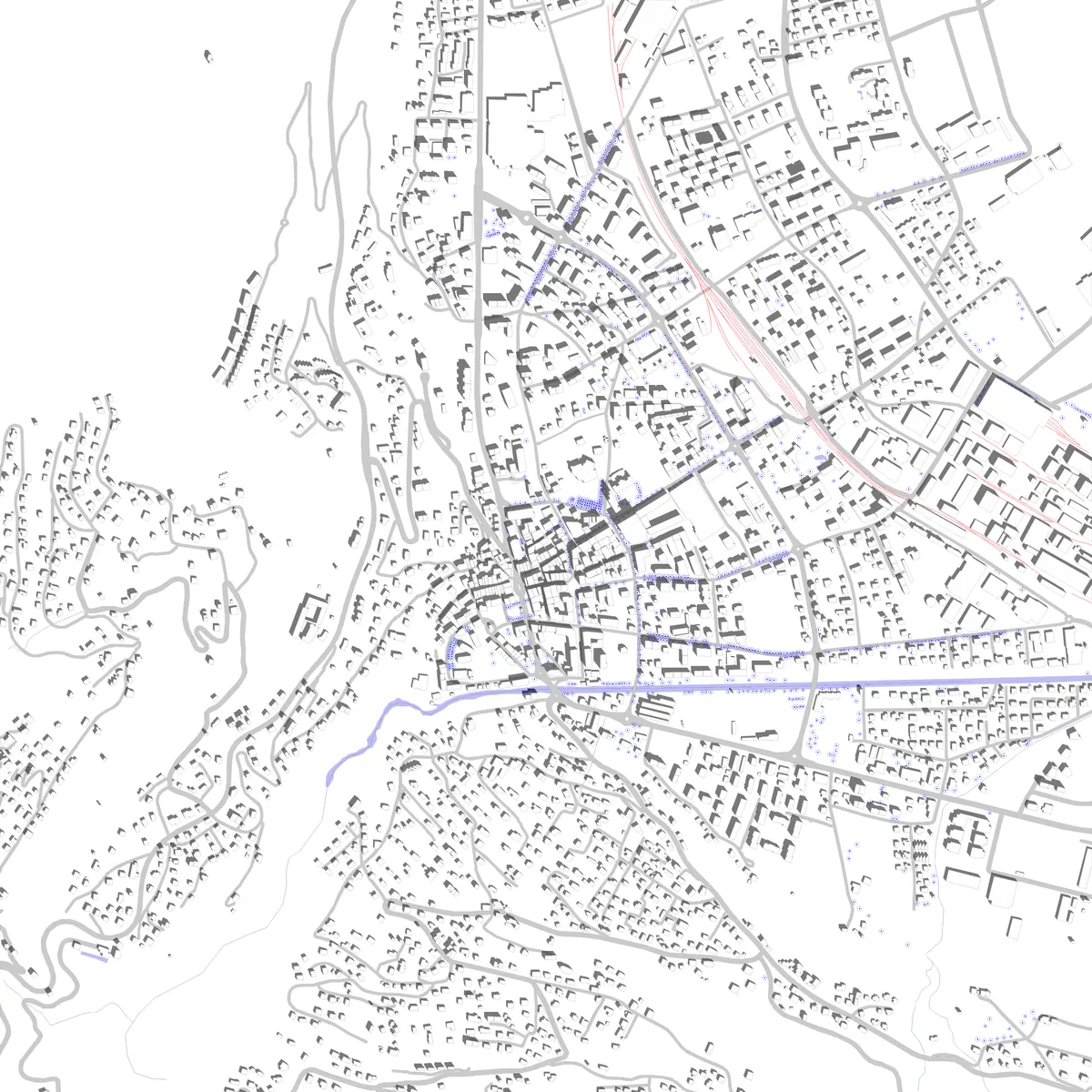 Monthey Lageplan (2,5 km)
