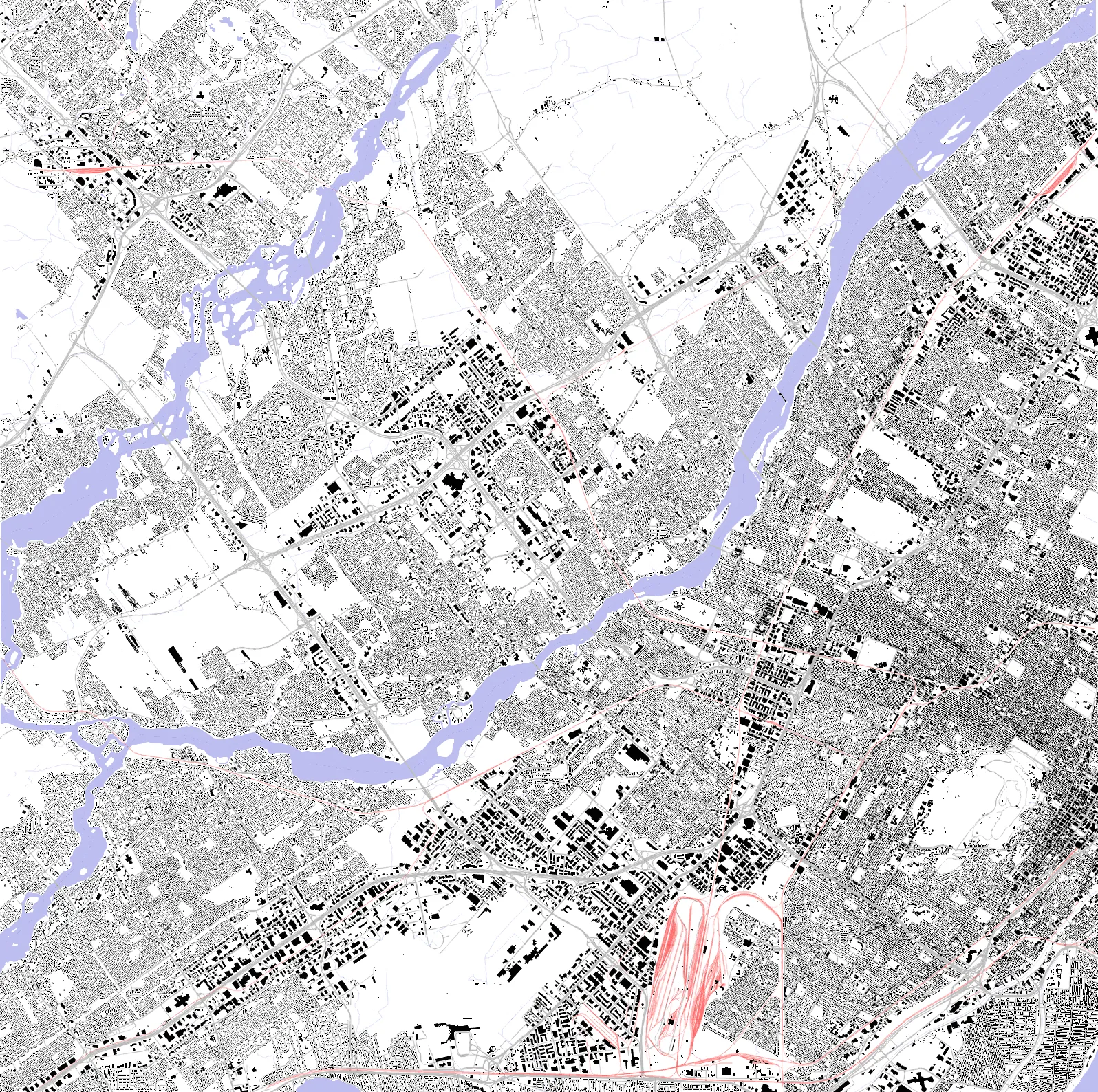 Montreal Schwarzplan