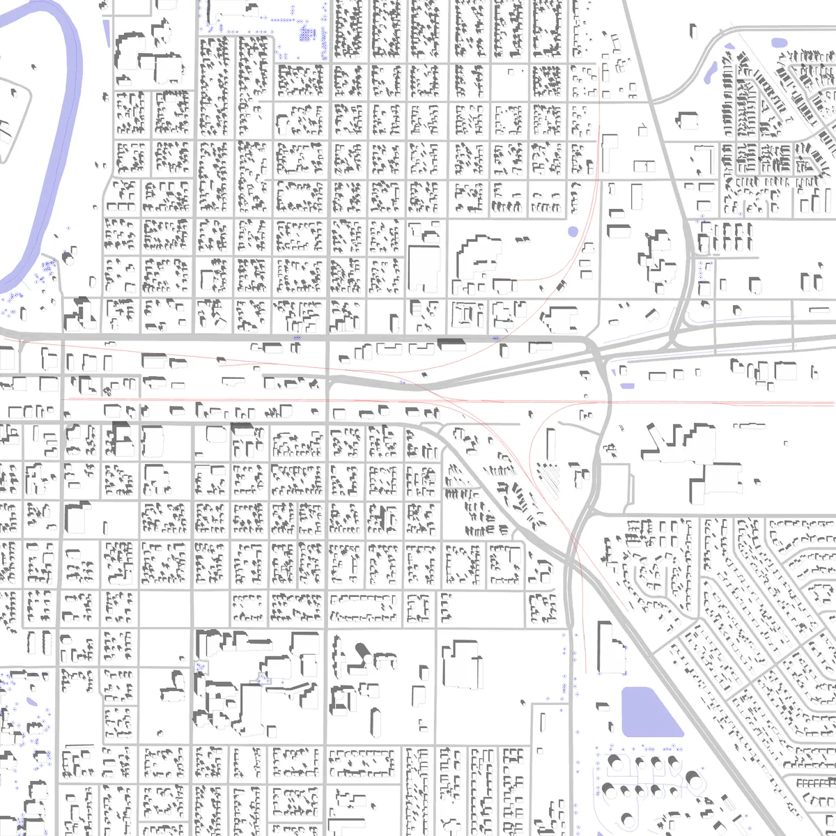 Moorhead Lageplan (2,5 km)