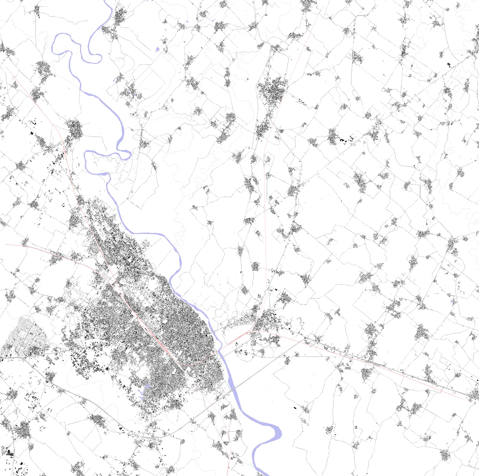 Moradabad figure ground plan