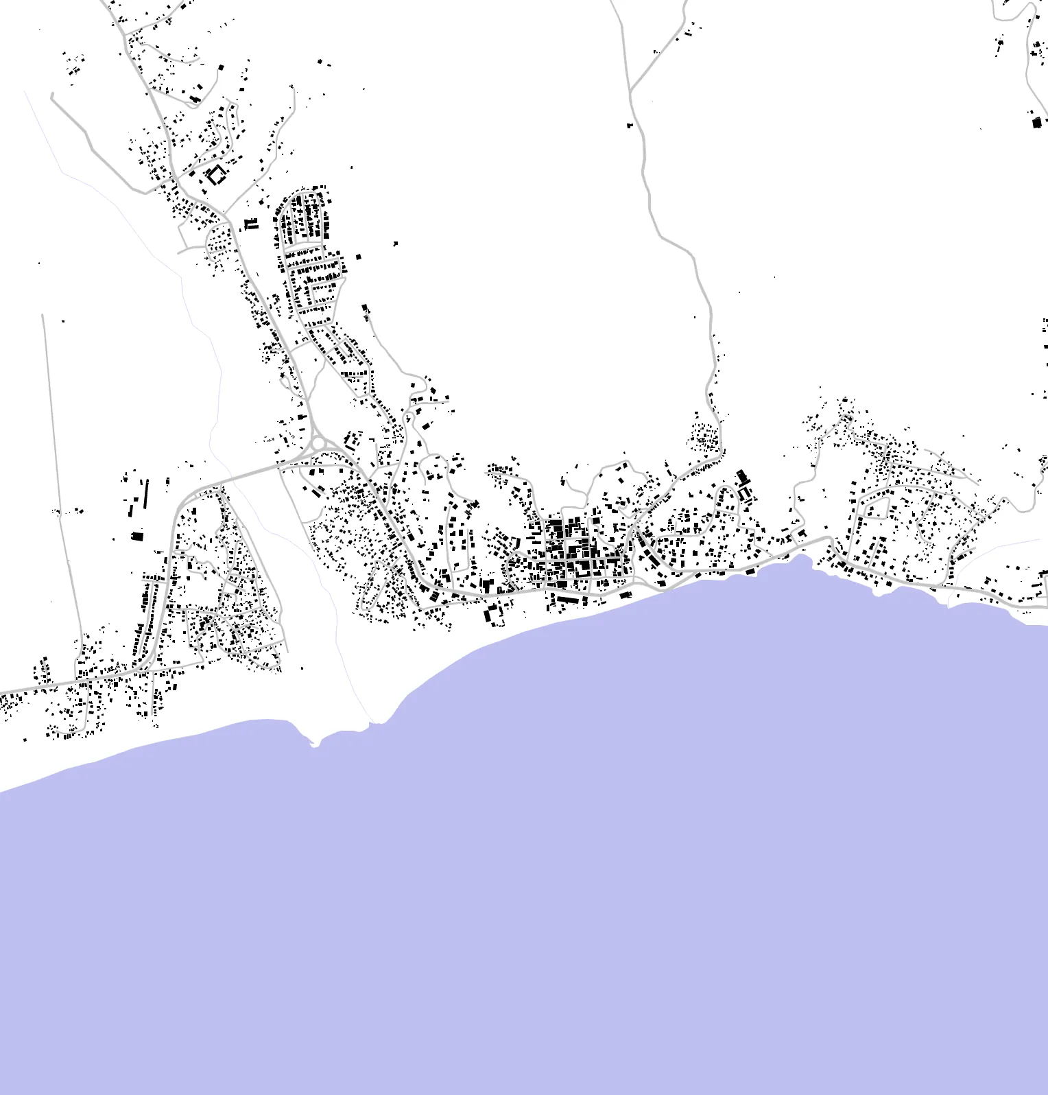 Morant Bay figure ground plan