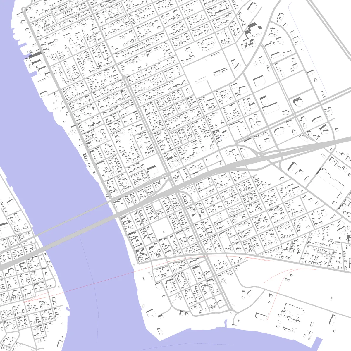 Morgan City site plan (2.5 km)