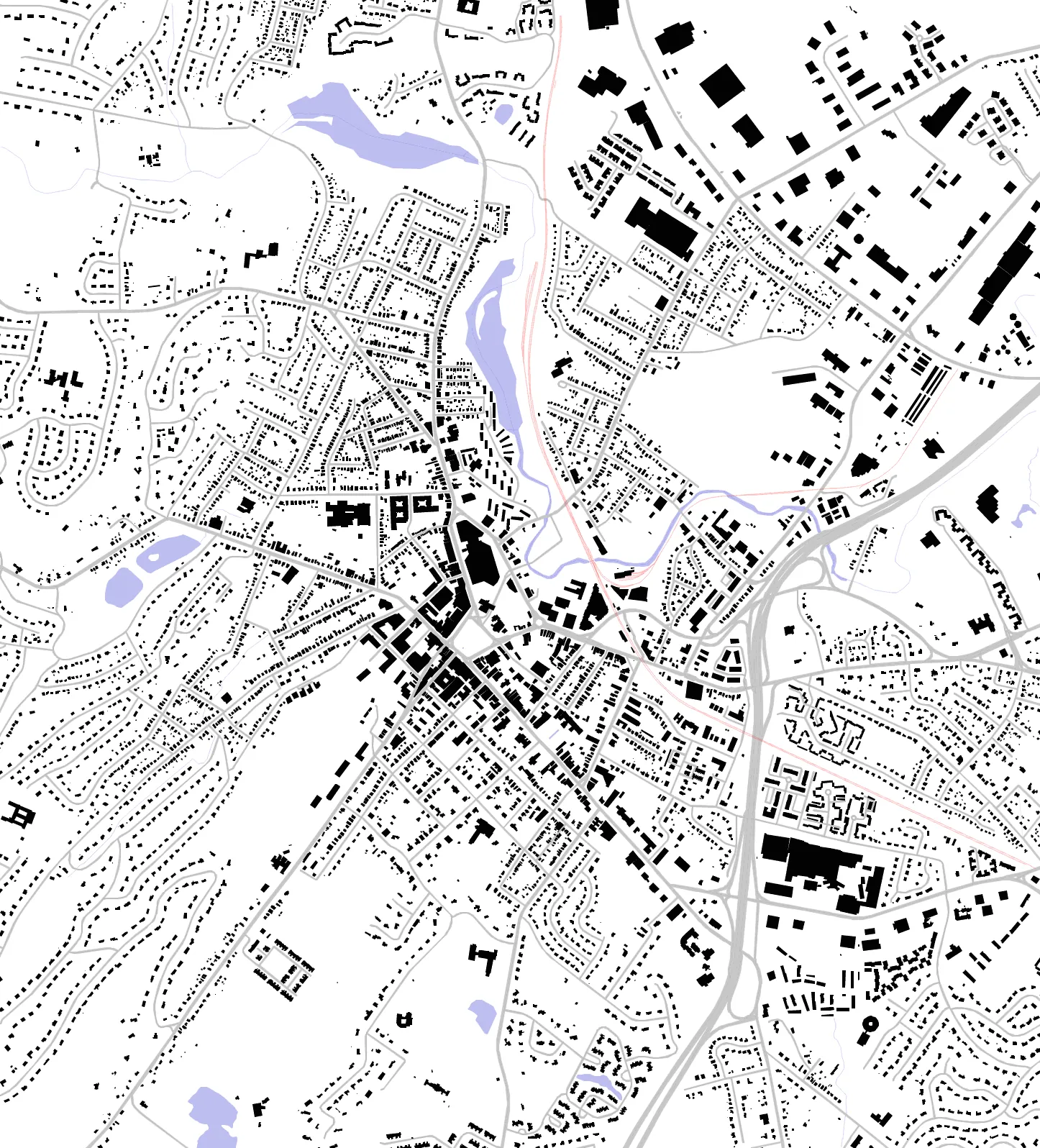 Morristown Schwarzplan