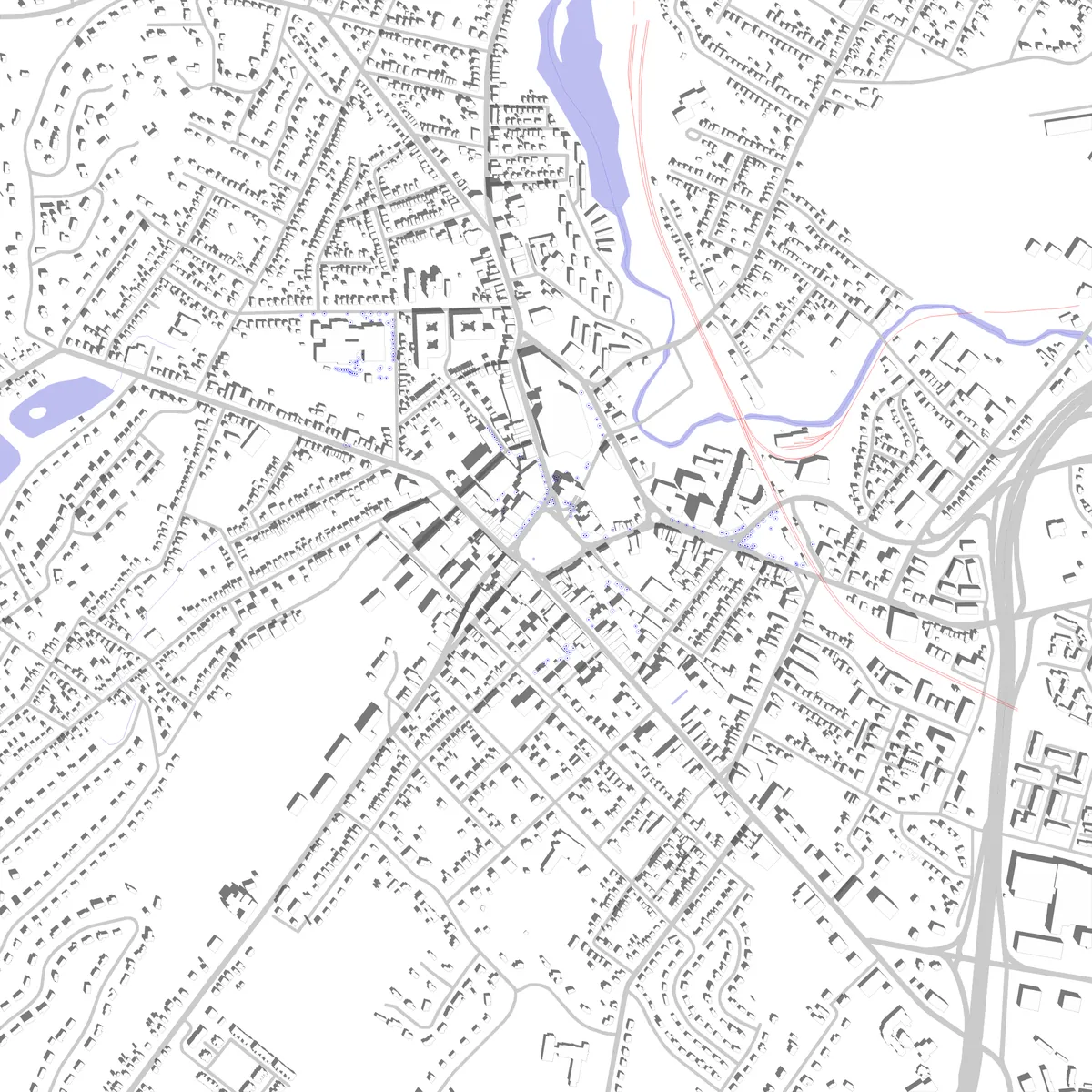 Morristown Lageplan (2,5 km)