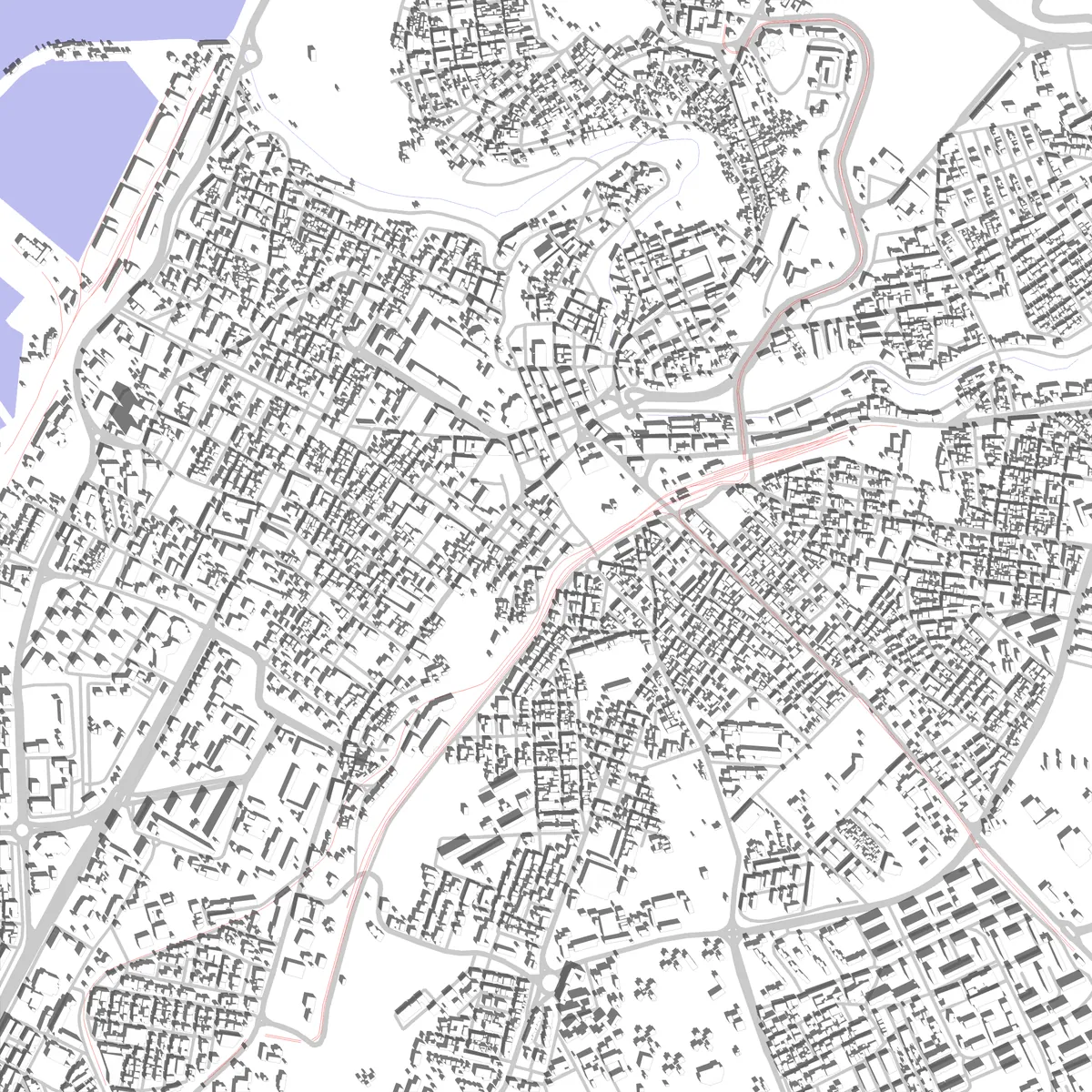 Mostaganem site plan (2.5 km)