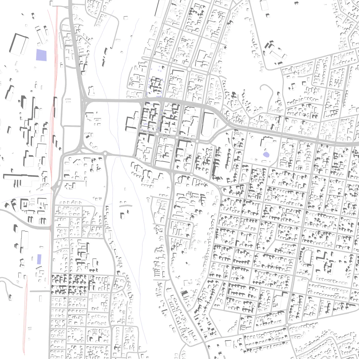 Mount Isa Lageplan (2,5 km)