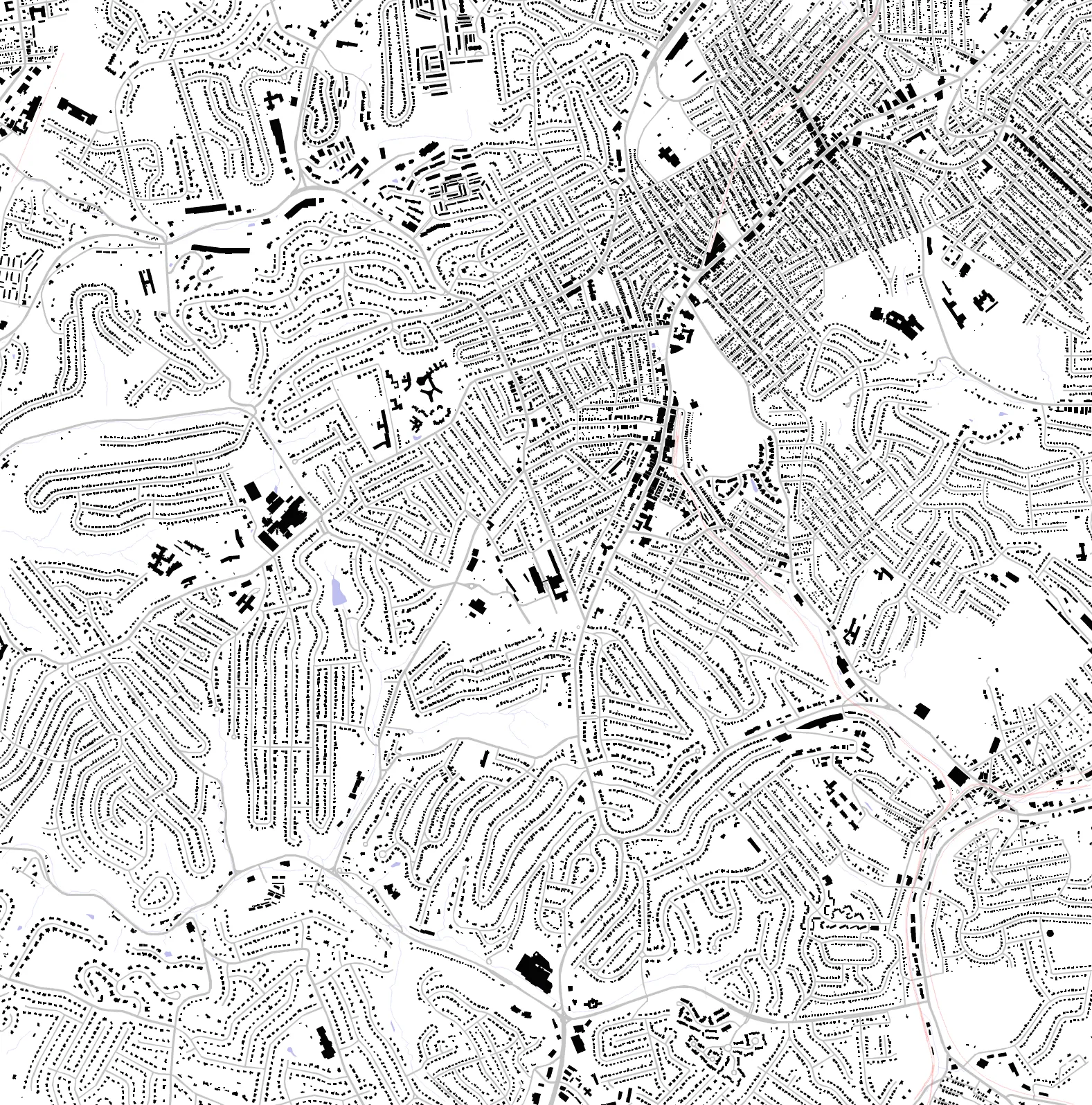Mount Lebanon figure ground plan